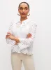 Eyelet Button Front Blouse sold by Melanie Lyne