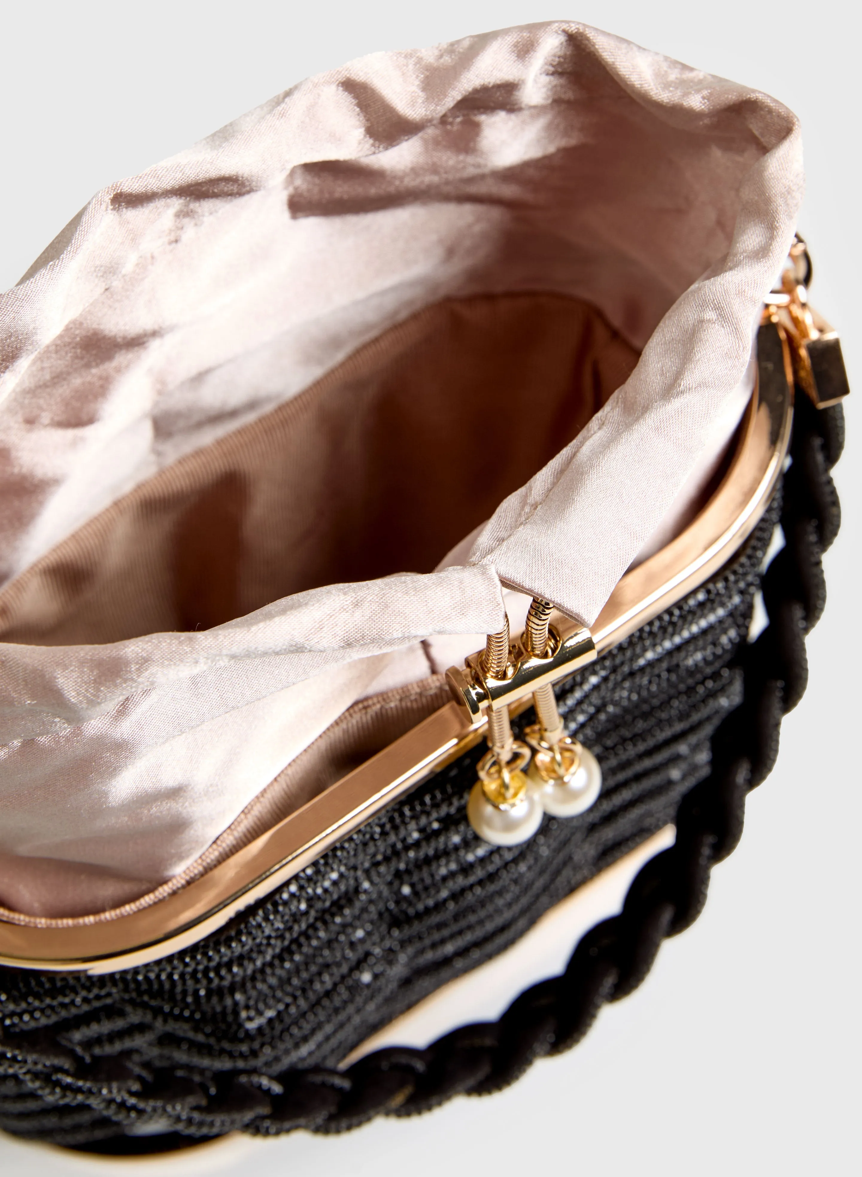 Satin Lined Woven Clutch sold by Melanie Lyne product image thumbnail 3