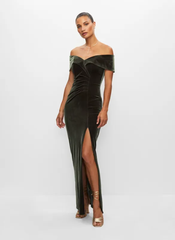 Velvet Off-the-Shoulder Dress sold by Melanie Lyne