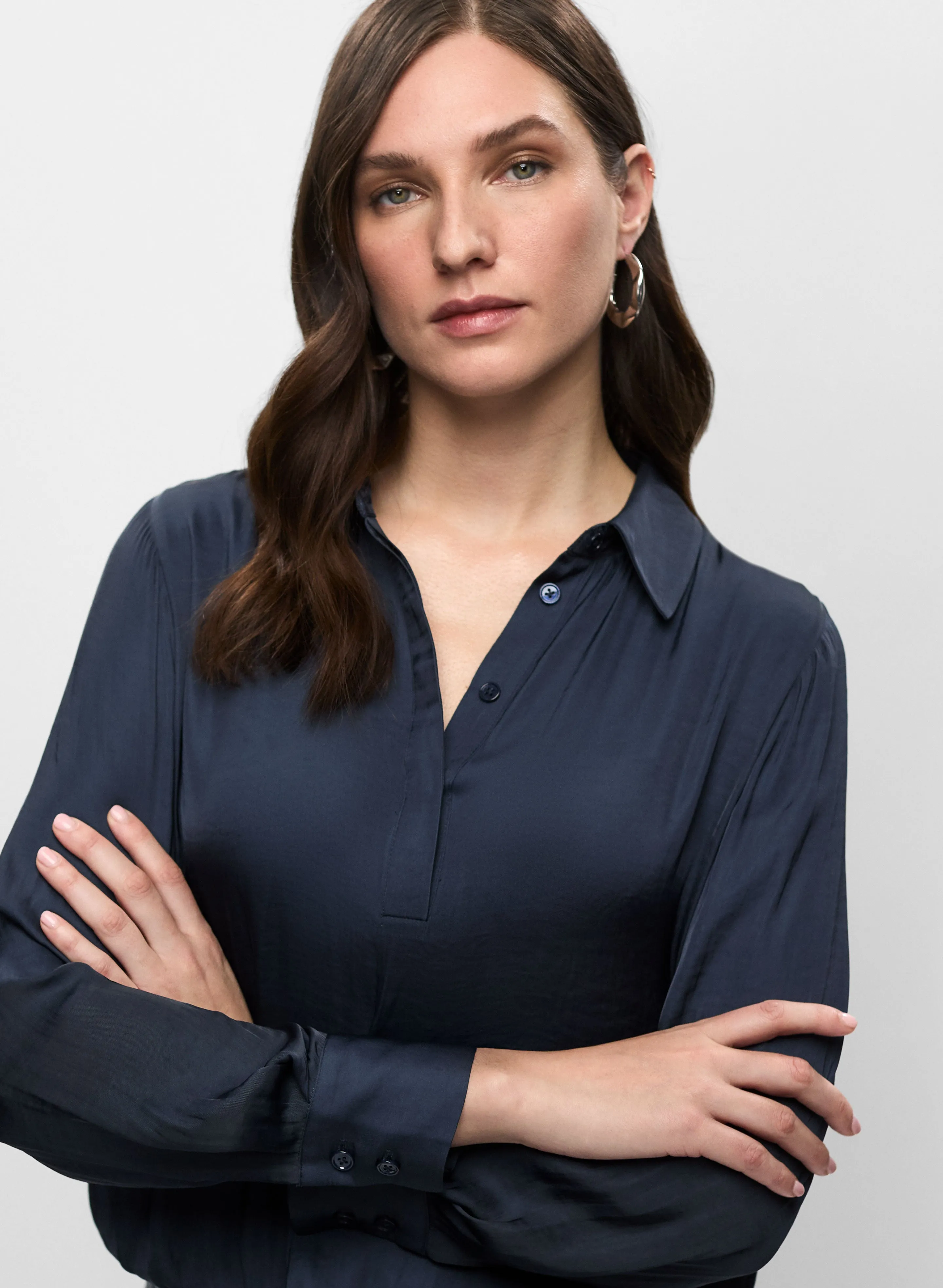 Tie Hem Satin Blouse sold by Melanie Lyne product image thumbnail 2