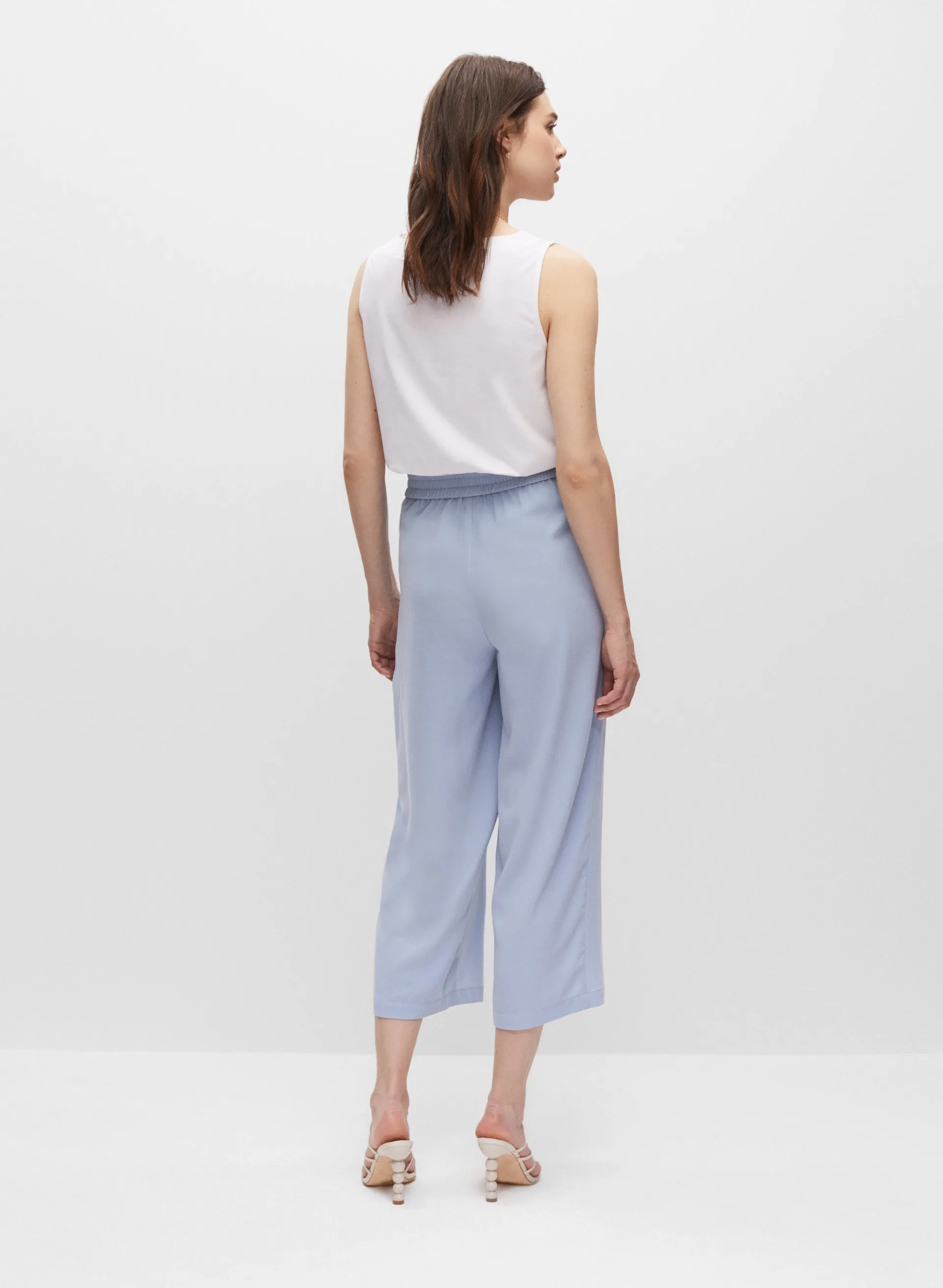 Belted Wide Leg Culotte Pants sold by Melanie Lyne product image thumbnail 4