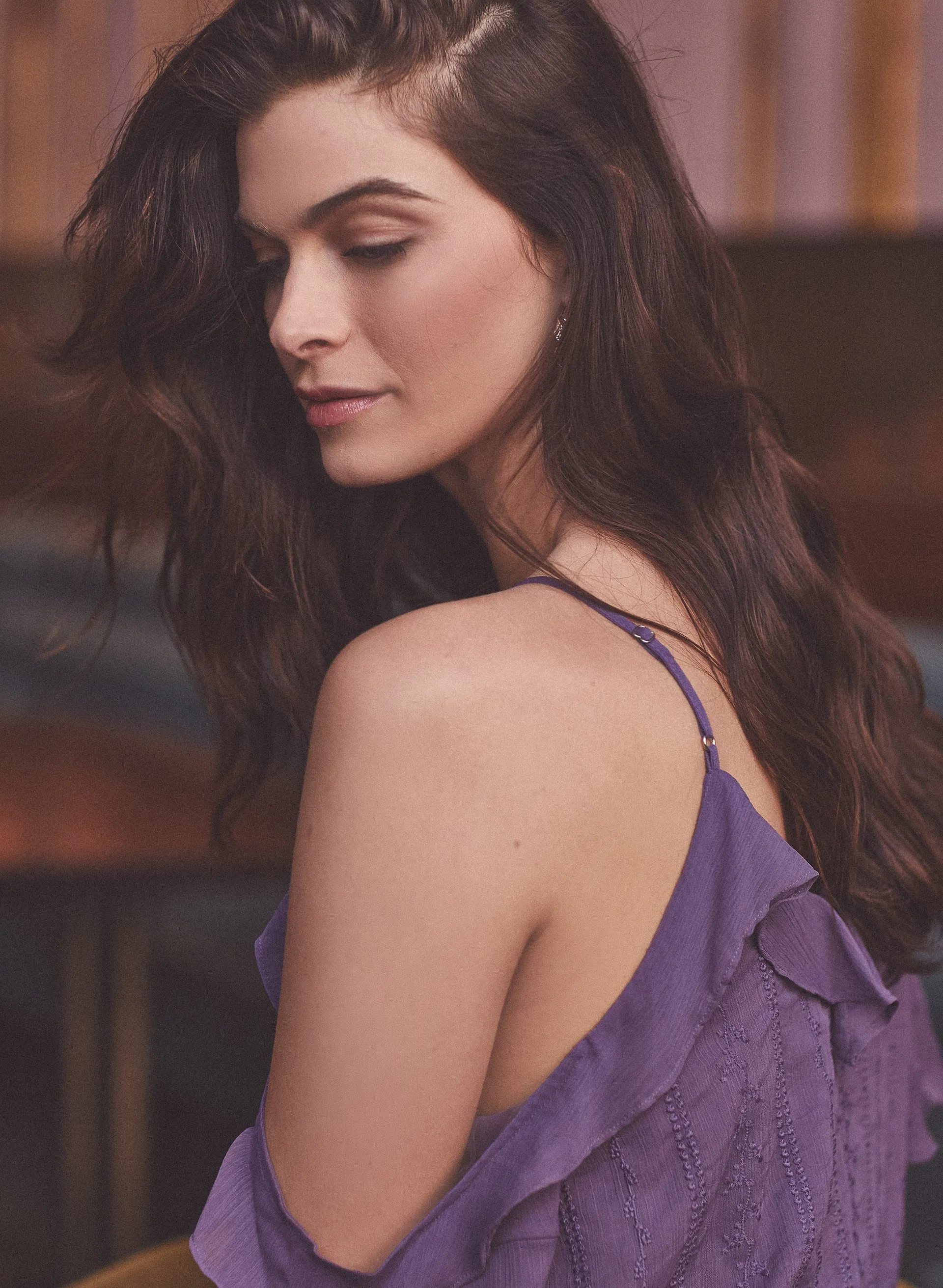 Vince Camuto - One-Shoulder Ruffle Detail Blouse sold by Melanie Lyne product image thumbnail 2