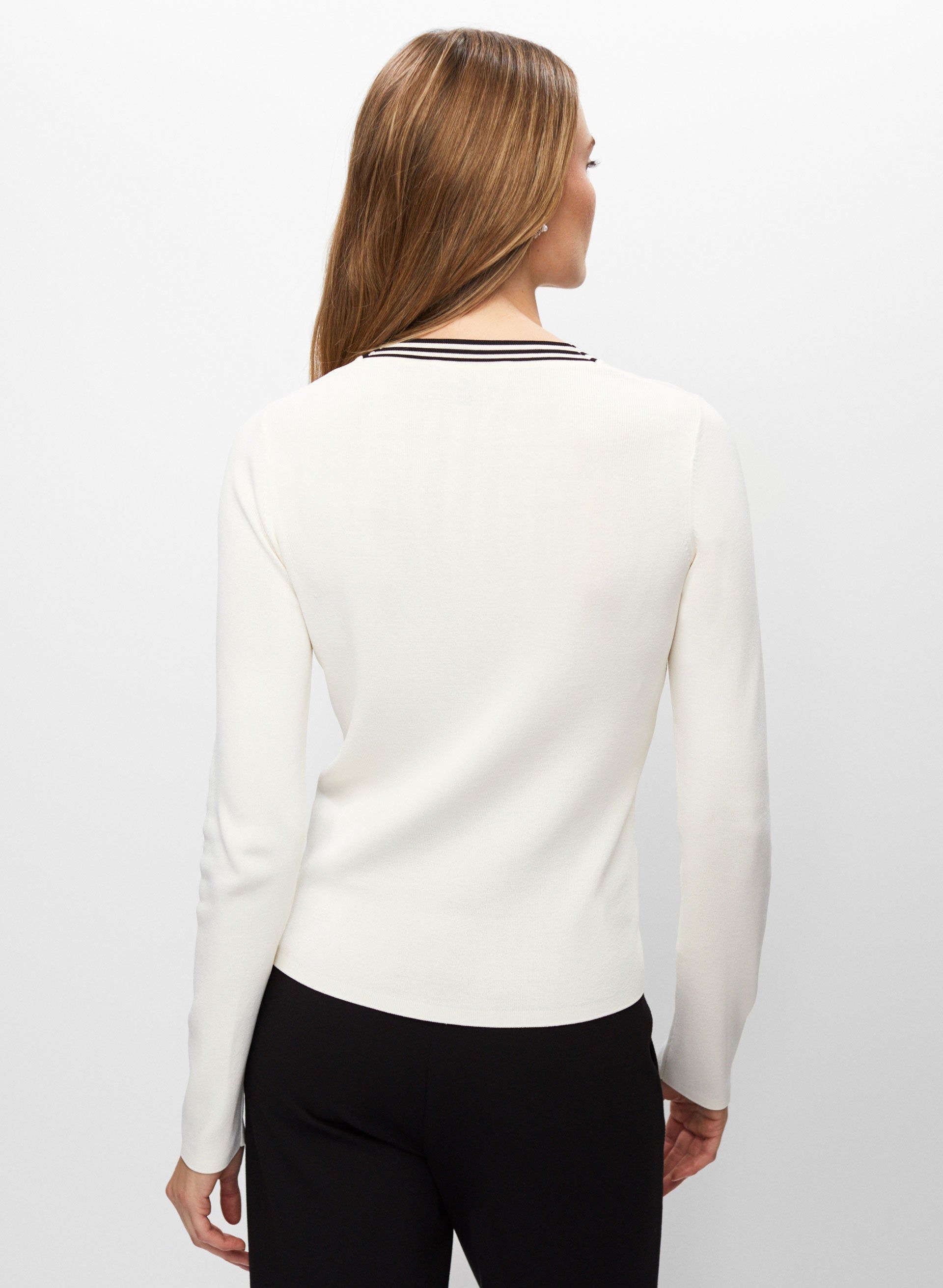 Contrast Trim Knit Cardigan sold by Melanie Lyne product image thumbnail 4