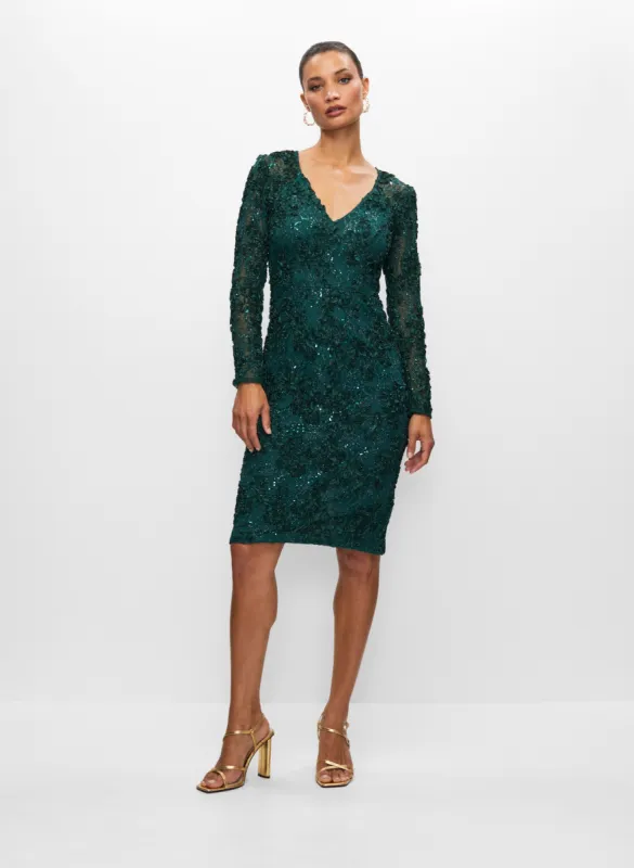 V-Neck Embroidered Dress sold by Melanie Lyne