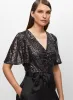 Sequin & Satin Jumpsuit sold by Melanie Lyne