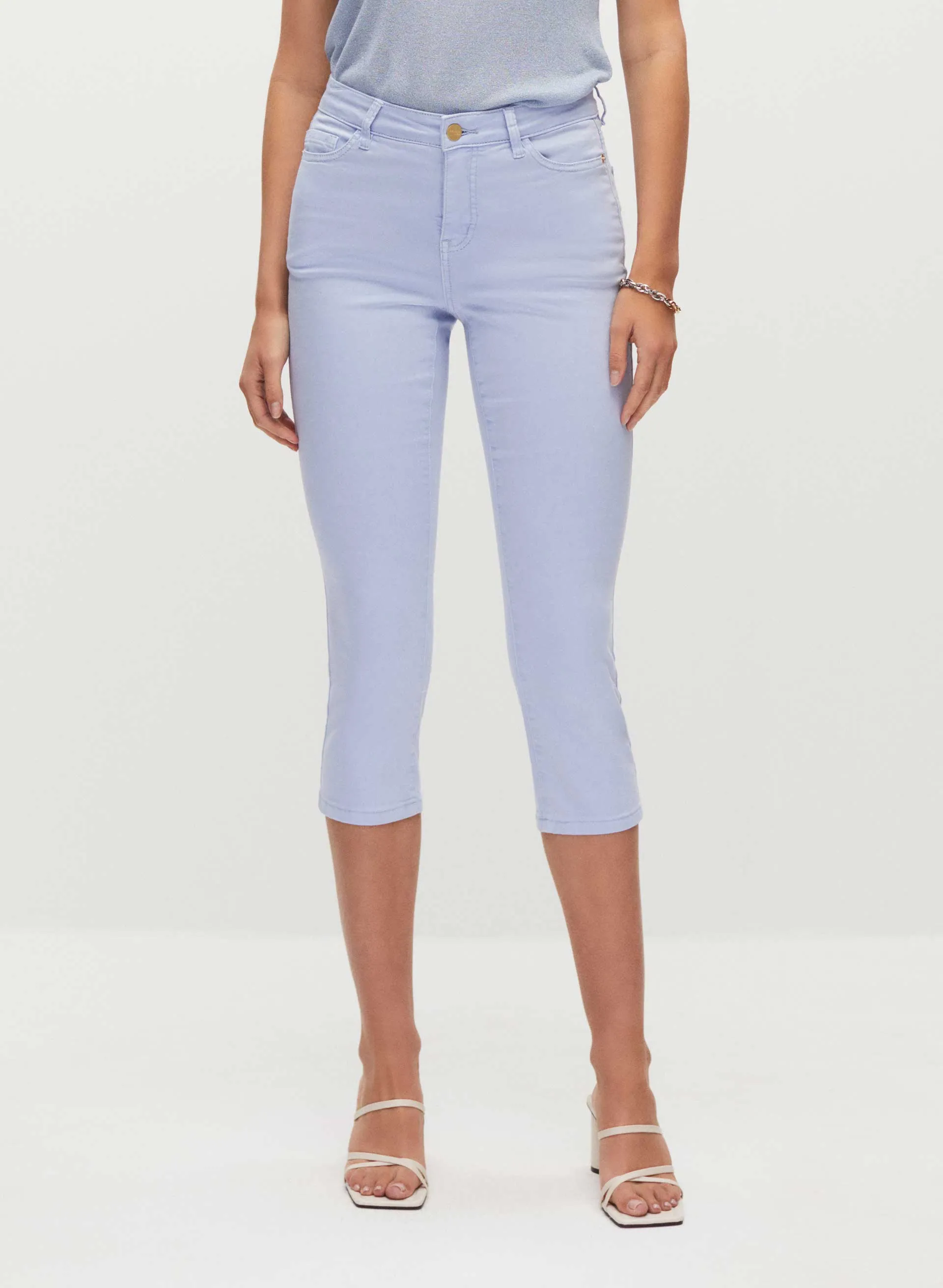 Slim Leg Denim Capris sold by Melanie Lyne product image thumbnail 5