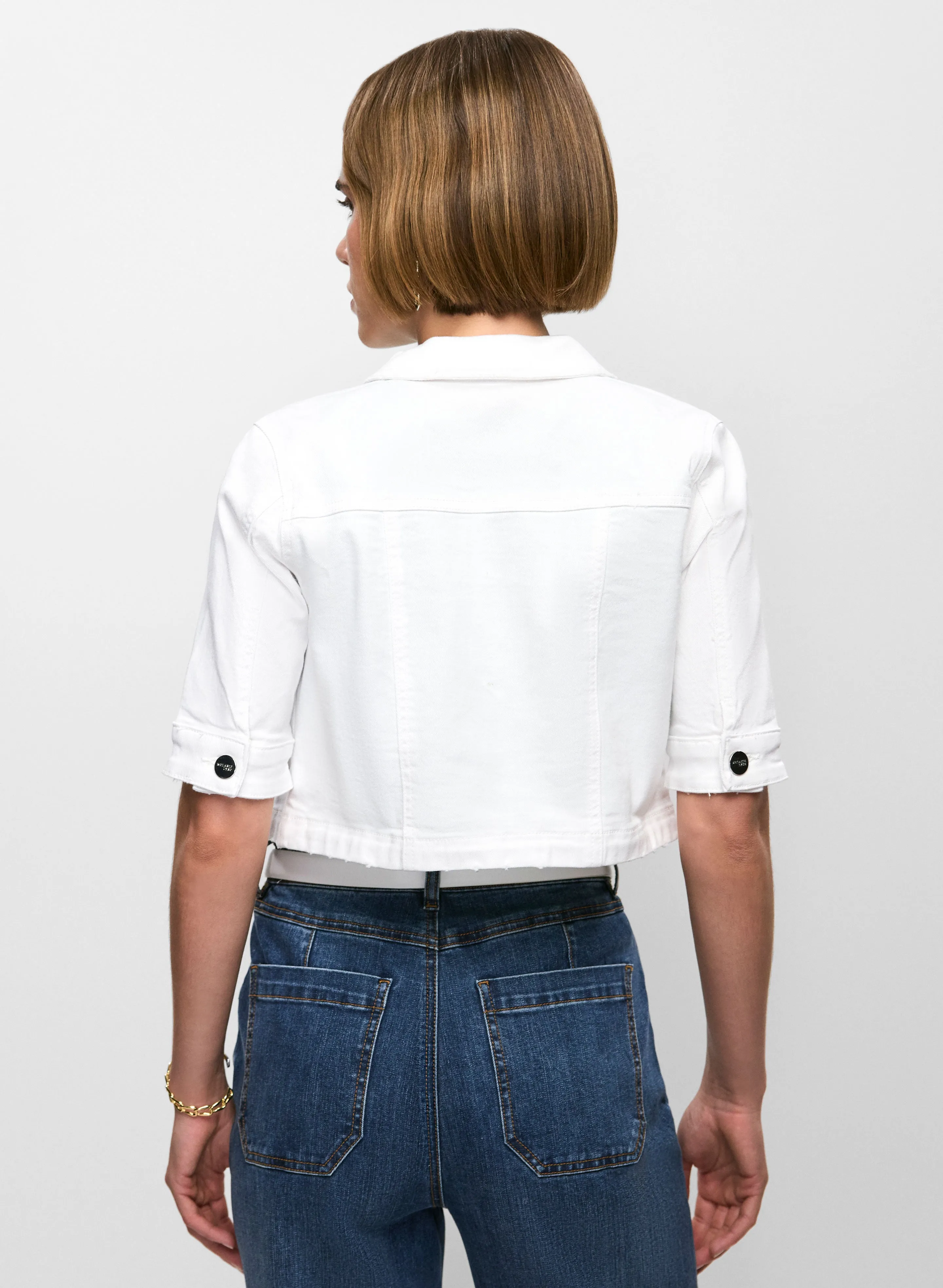 Essential Cropped Denim Jacket sold by Melanie Lyne product image thumbnail 4