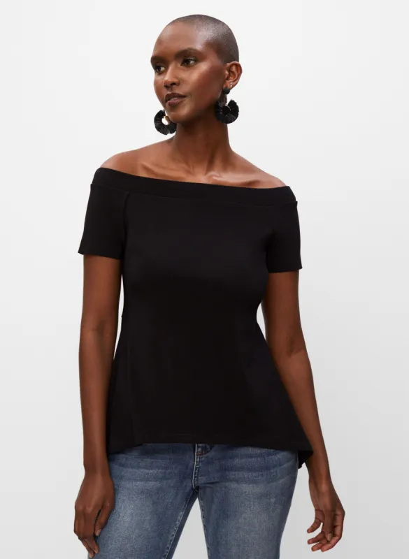 Bardot Neck Top sold by Melanie Lyne