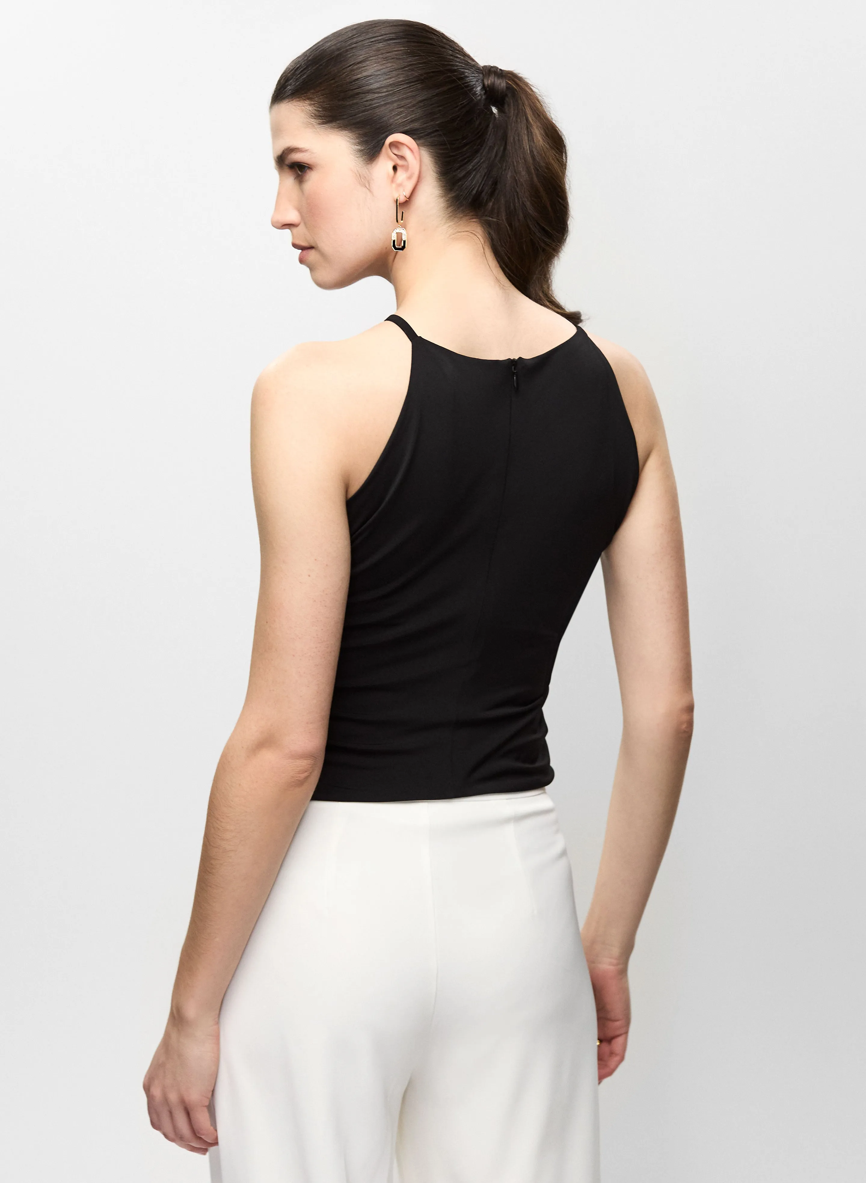 Rosette Detail Halter Neck Top sold by Melanie Lyne product image thumbnail 4