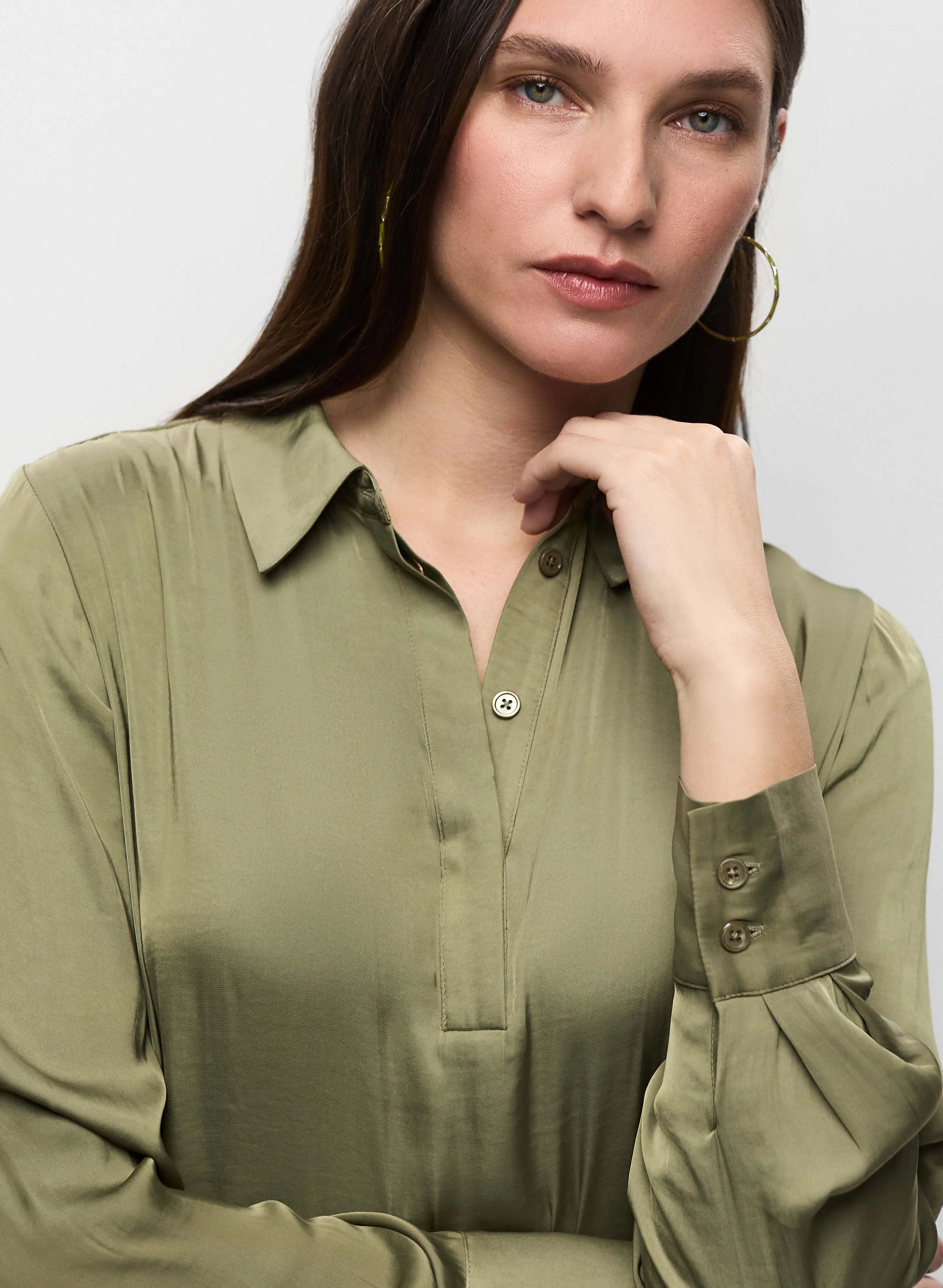 Tie Hem Satin Blouse sold by Melanie Lyne product image thumbnail 2