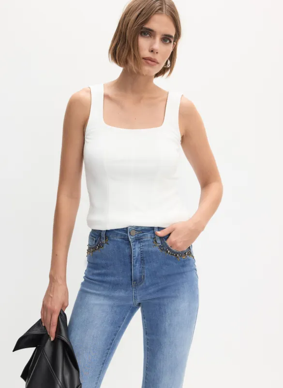 Square Neck Tank Top sold by Melanie Lyne