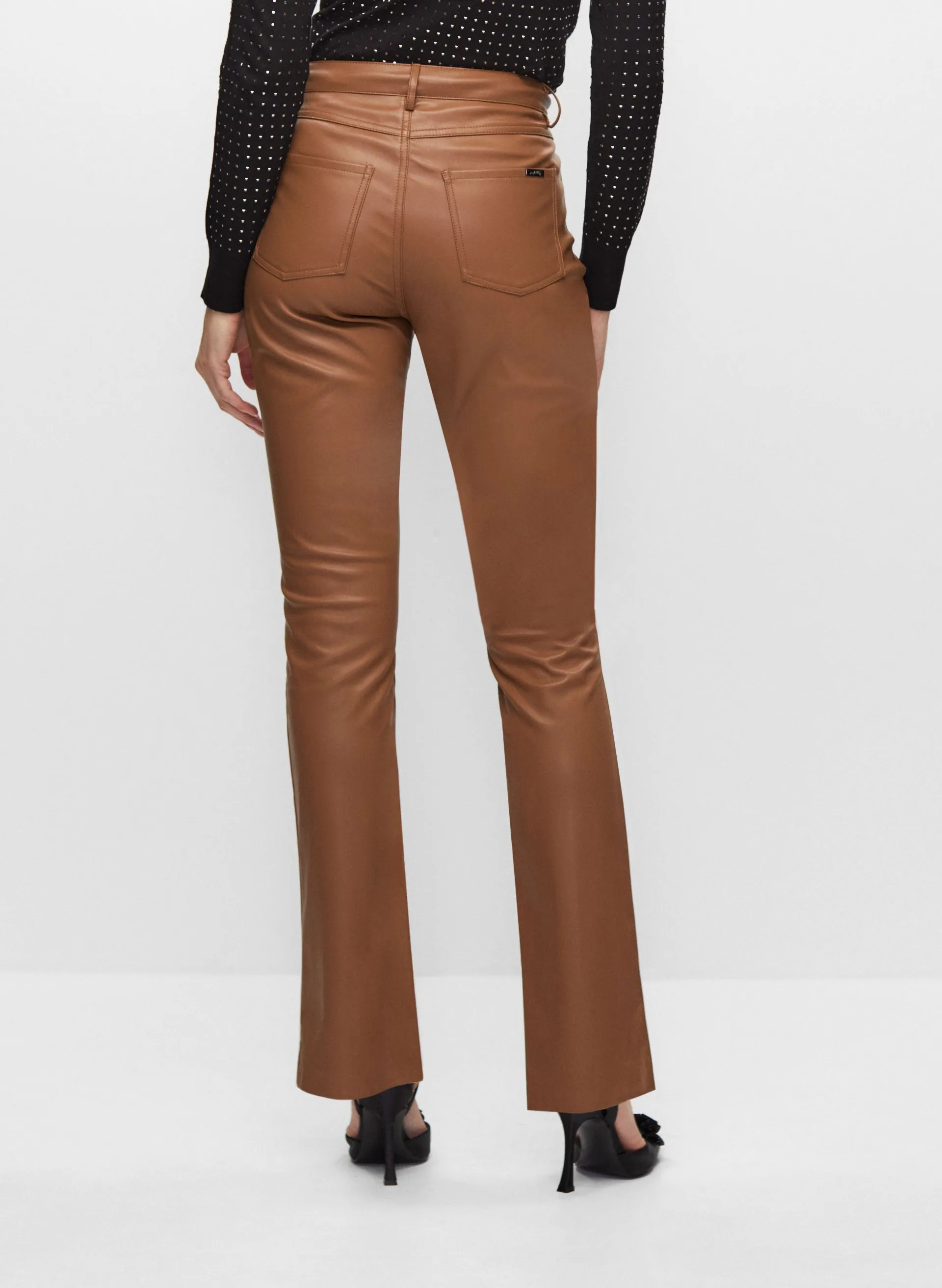 Joseph Ribkoff - Straight Leg Vegan Leather Pants sold by Melanie Lyne product image thumbnail 3