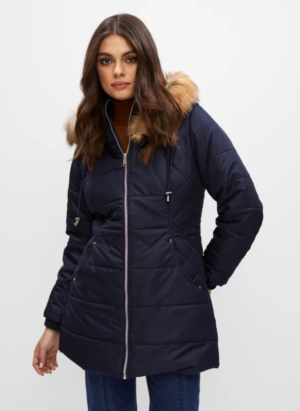 Vegan Down Quilted Coat sold by Melanie Lyne