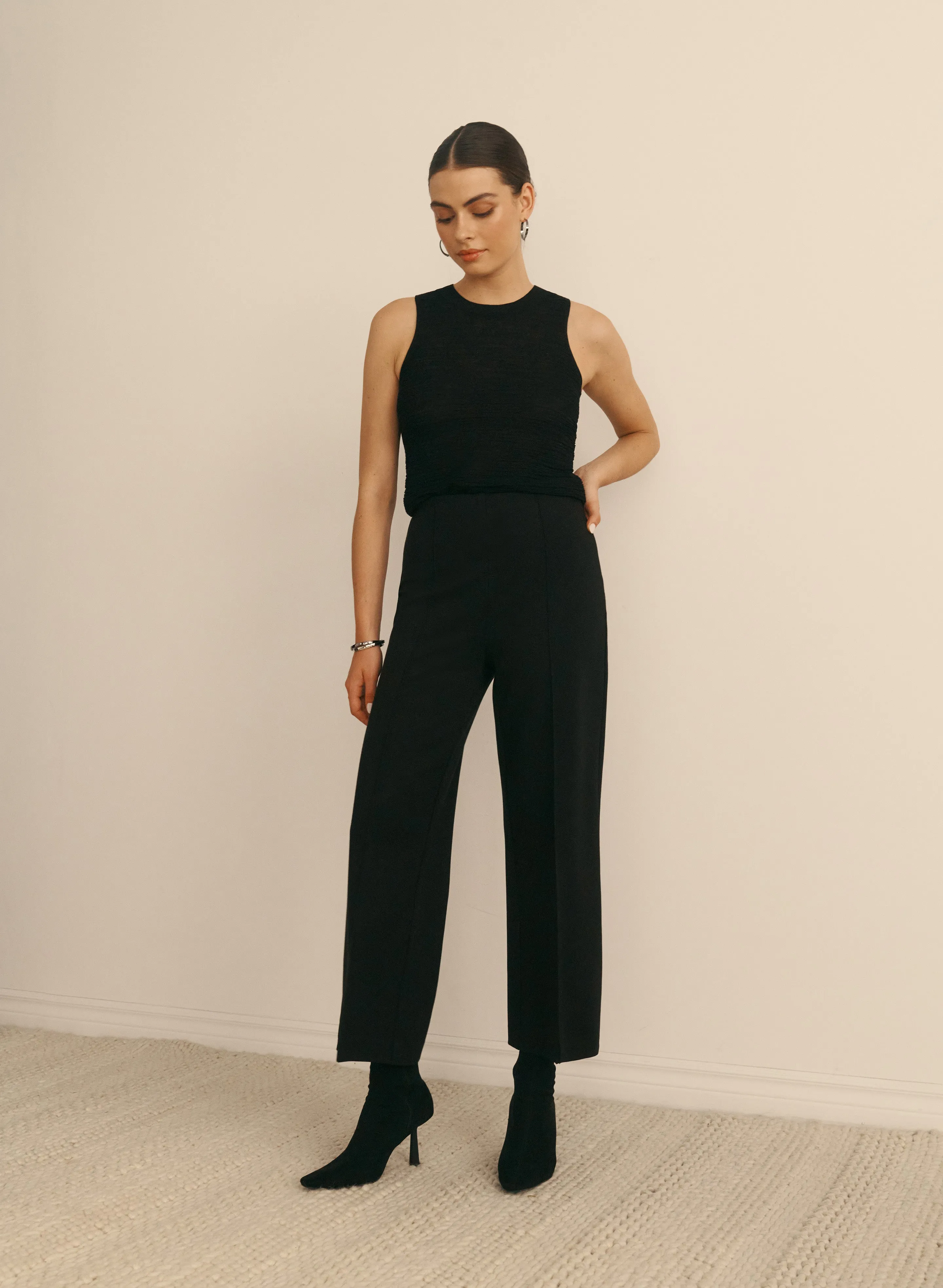 Wide Leg Culotte Pants sold by Melanie Lyne product image thumbnail 3