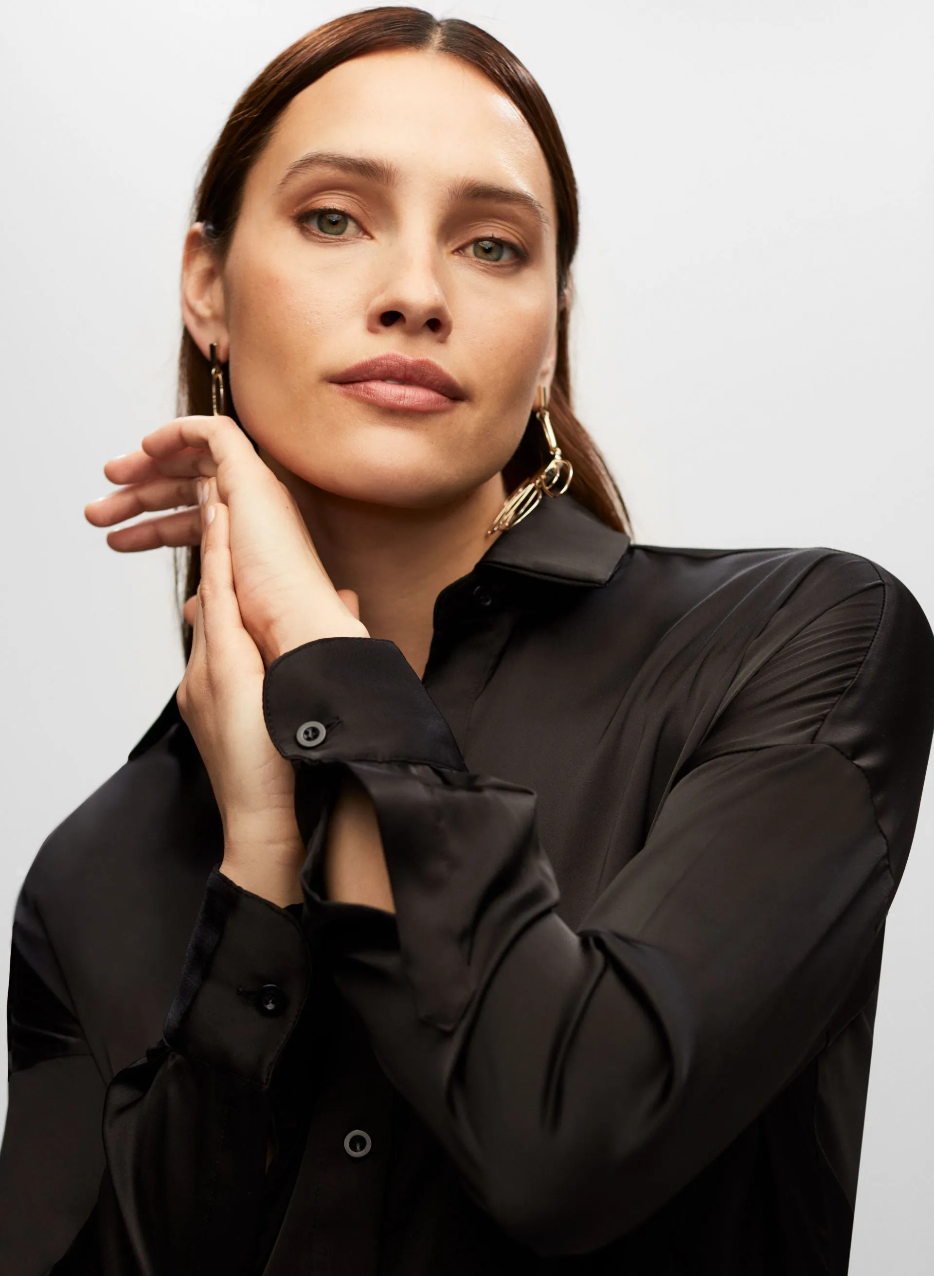 Frank Lyman - V-Neck Button Front Blouse sold by Melanie Lyne product image thumbnail 5