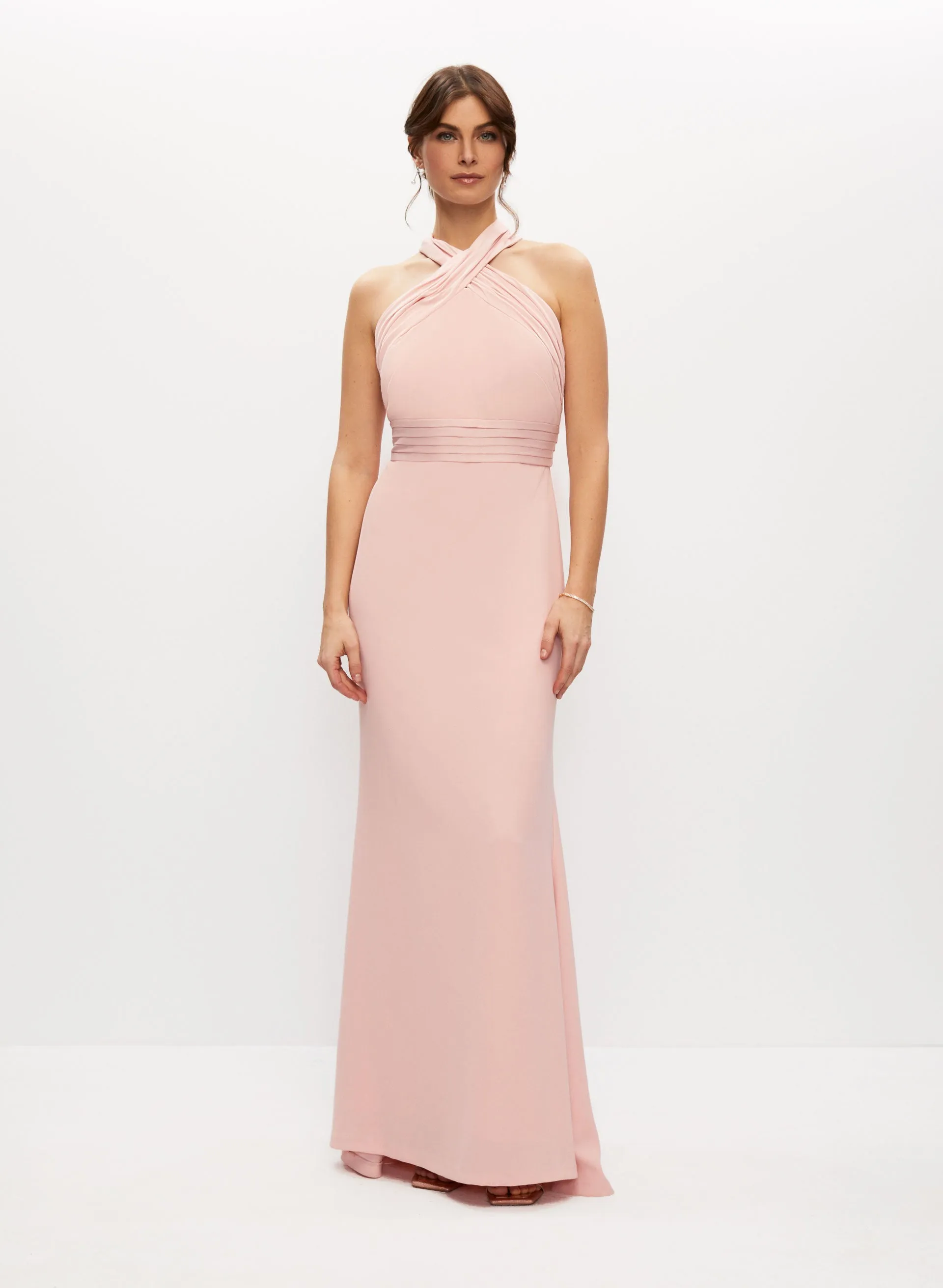 Eliza J - Draped Tie-Back Halter Dress sold by Melanie Lyne