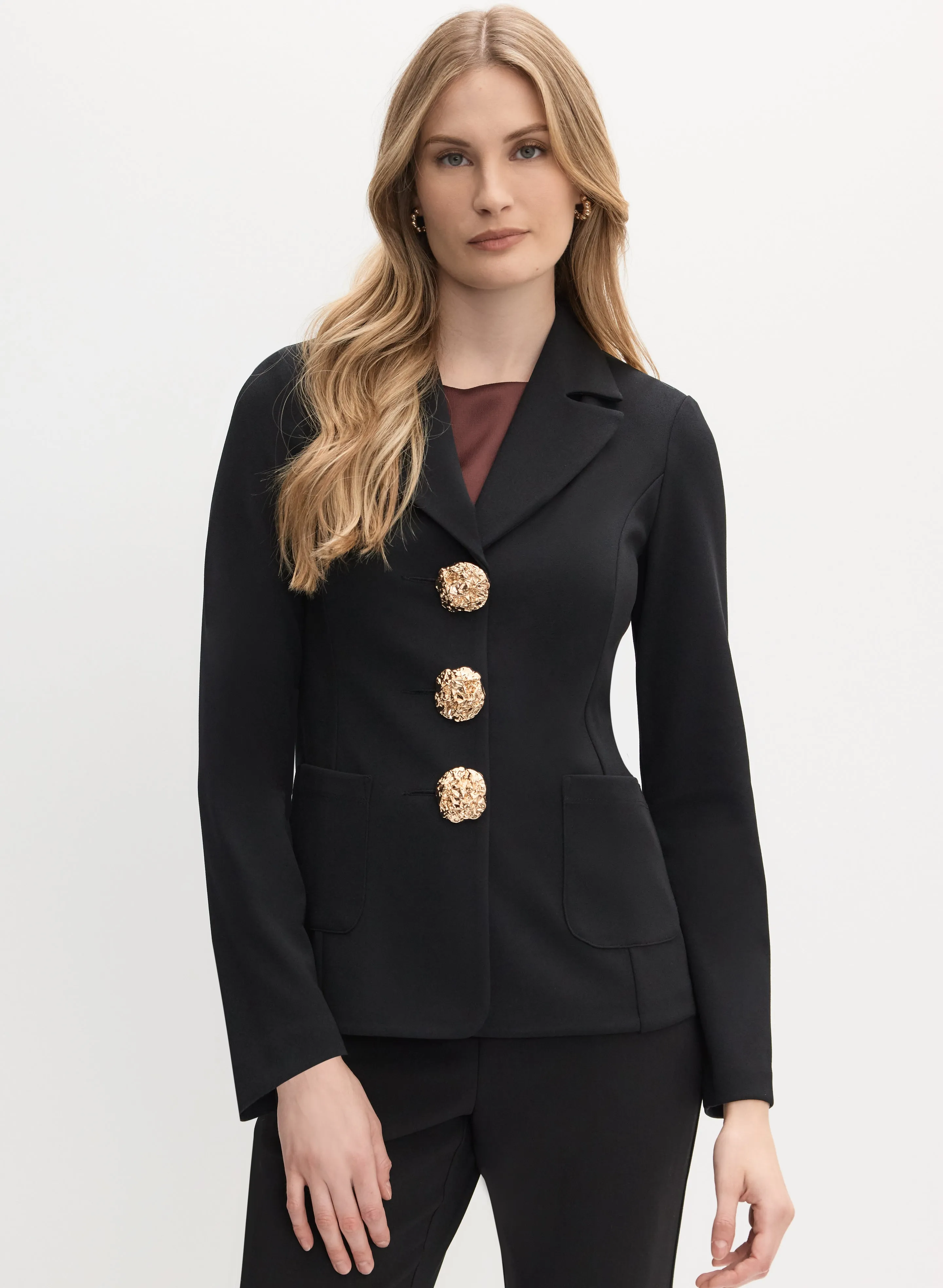 Joseph Ribkoff - Embossed Button Front Jacket sold by Melanie Lyne product image thumbnail 4