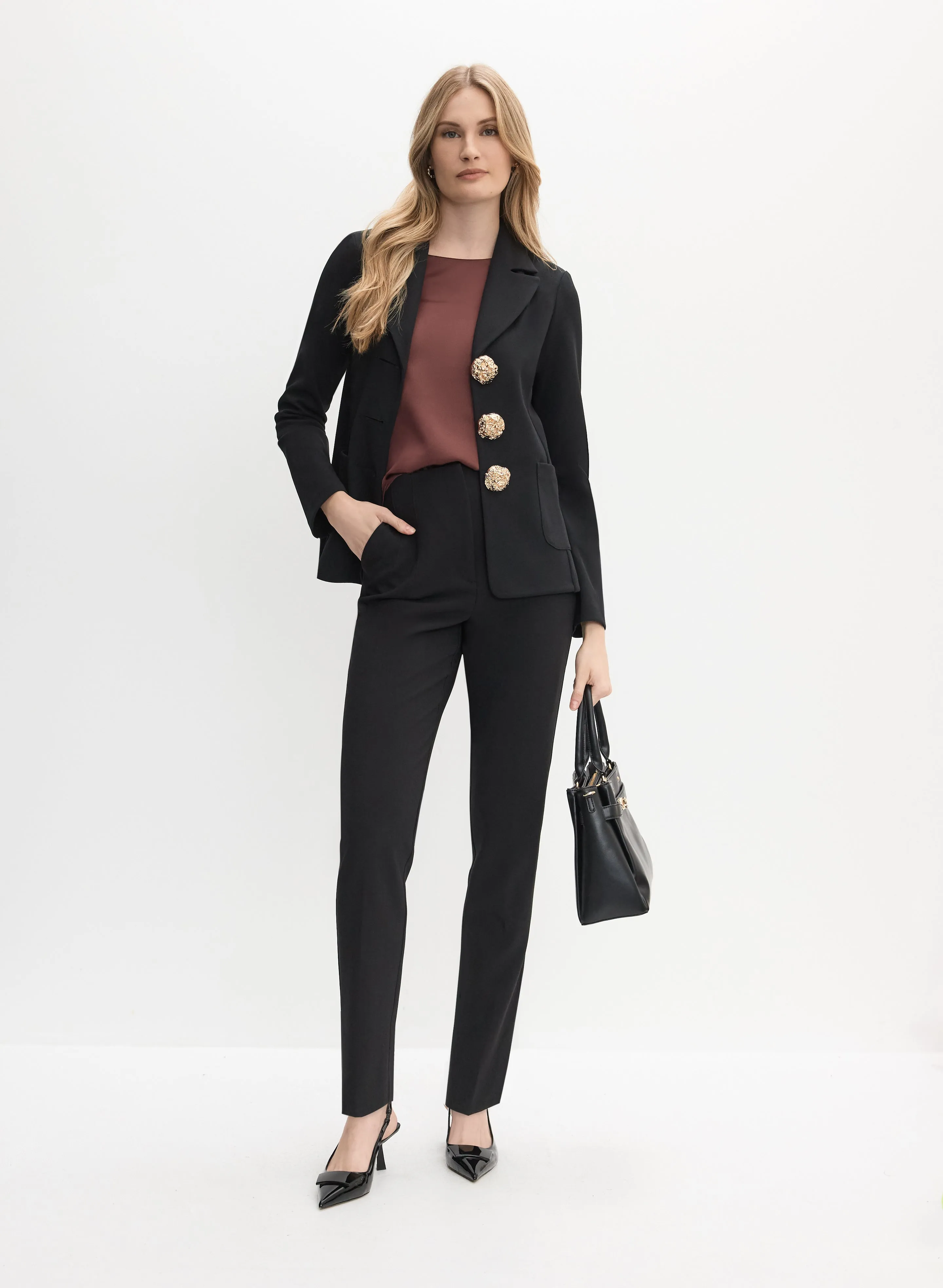 Joseph Ribkoff - Embossed Button Front Jacket sold by Melanie Lyne product image thumbnail 3