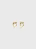 Cubic Zirconia Open Hoop Earrings sold by Melanie Lyne