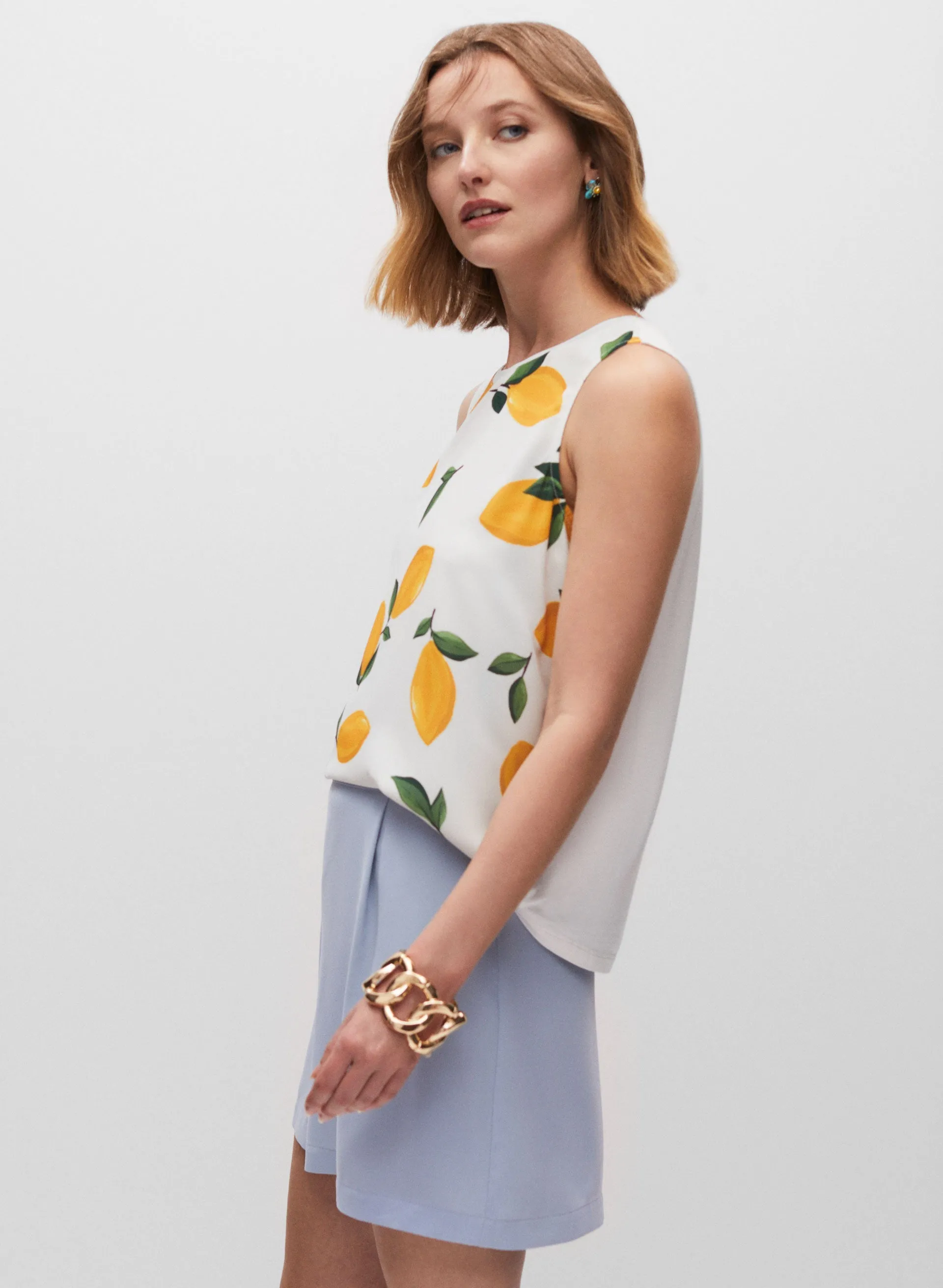 Lemon Print Top sold by Melanie Lyne product image thumbnail 2