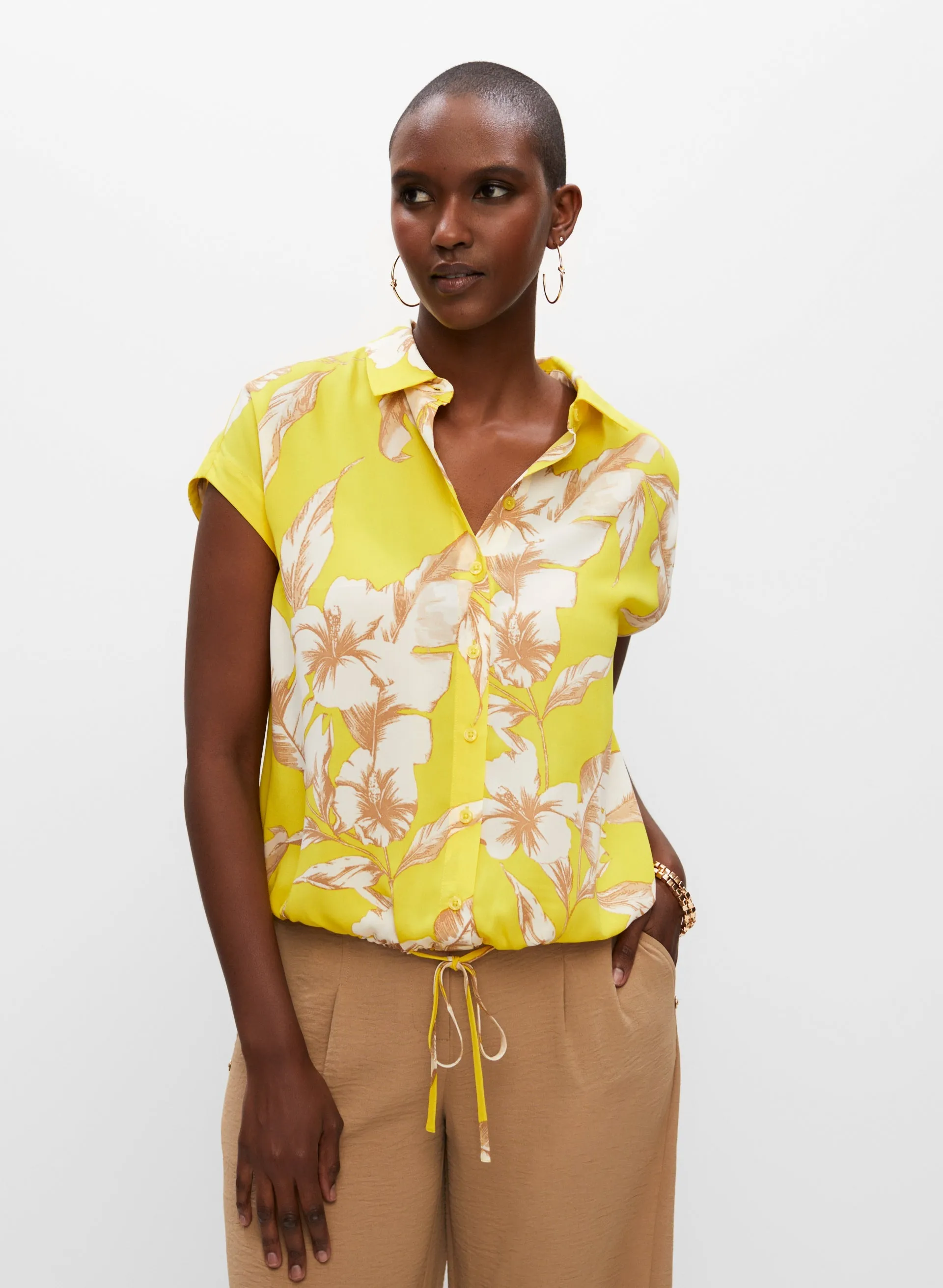 Tropical Floral Print Blouse sold by Melanie Lyne