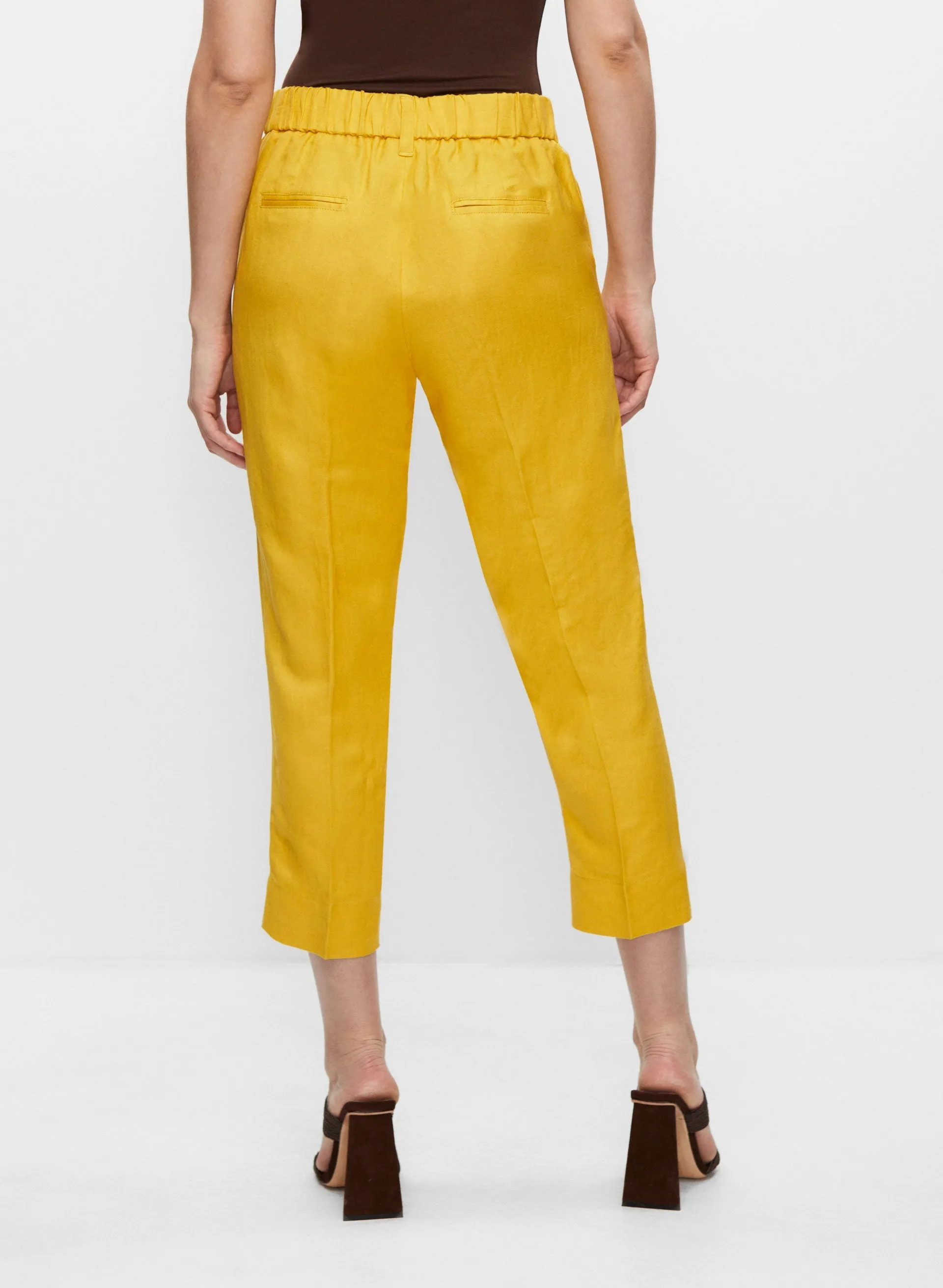 Linen Straight Leg Capris sold by Melanie Lyne product image thumbnail 2