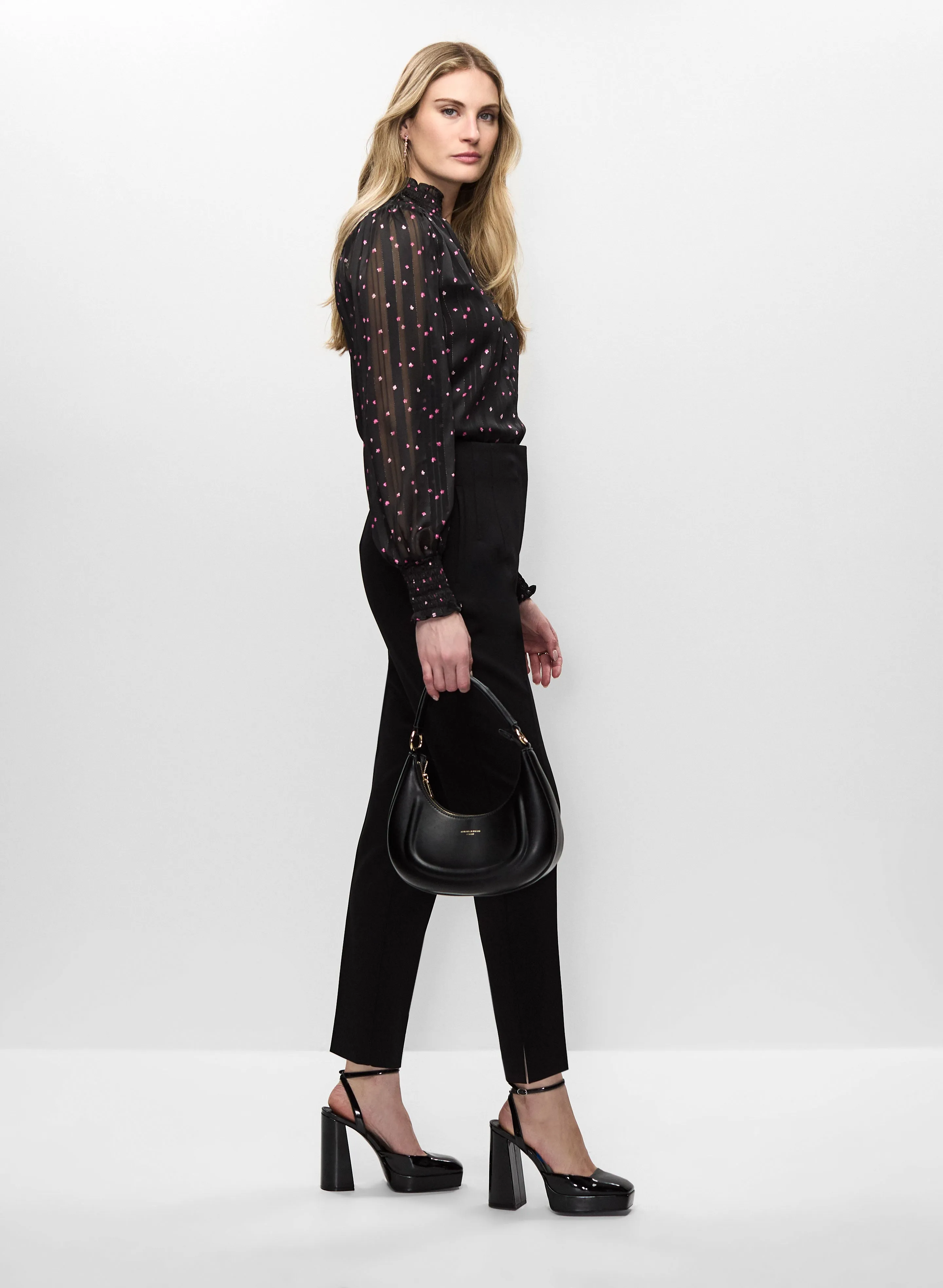 Long Sleeve Mock Neck Top sold by Melanie Lyne product image thumbnail 5