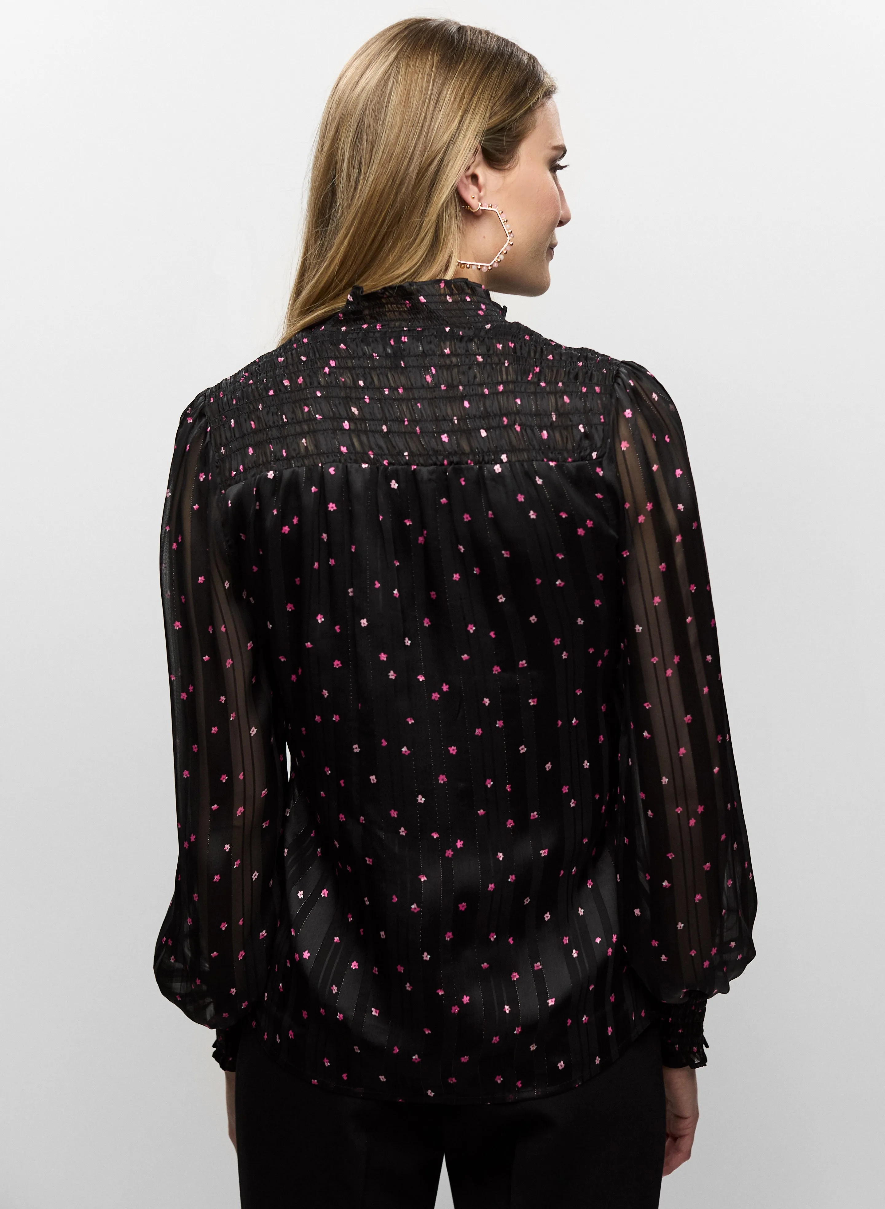 Long Sleeve Mock Neck Top sold by Melanie Lyne product image thumbnail 4