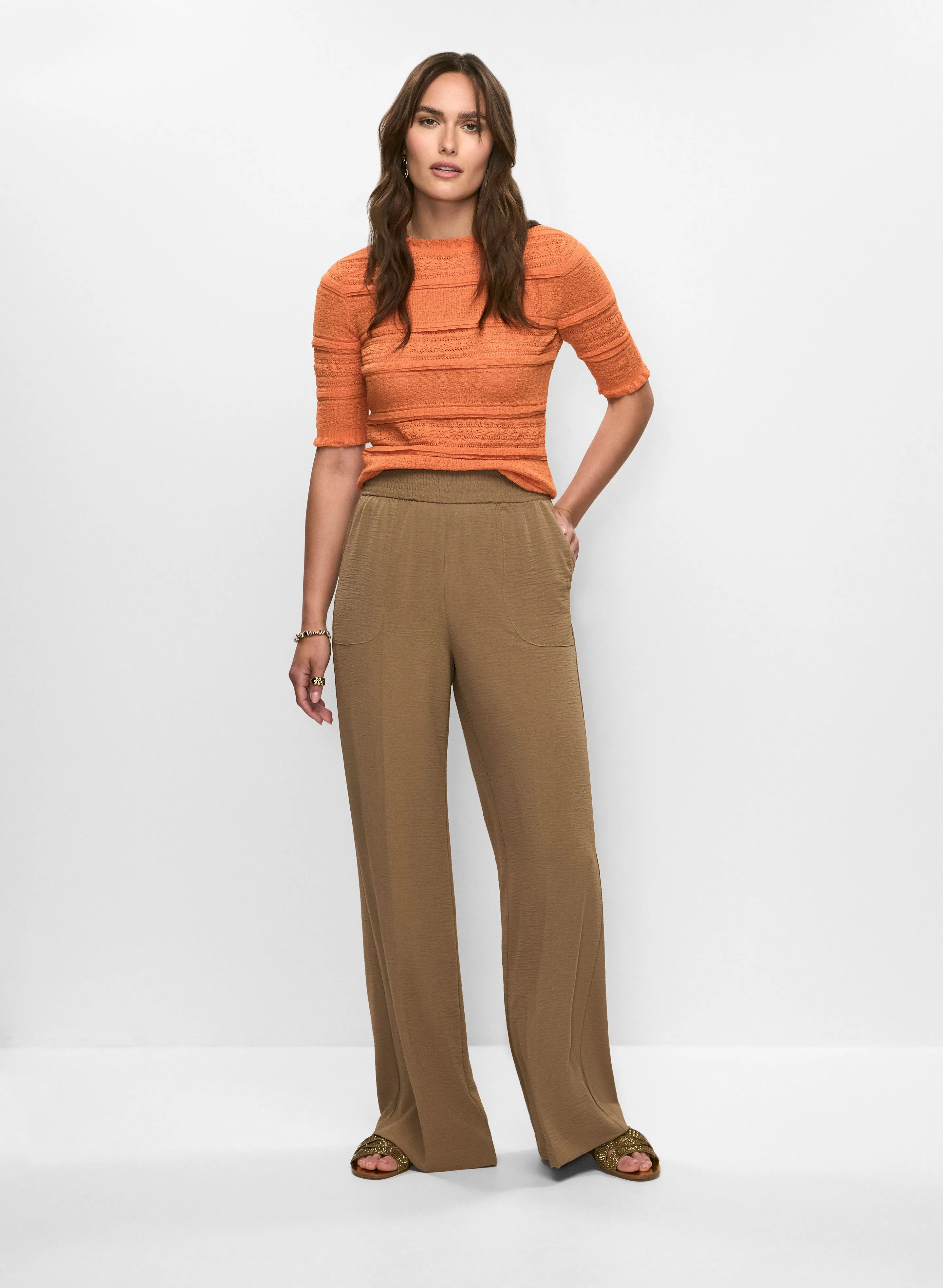 Lettuce Trim Pullover & Wide Leg Pants sold by Melanie Lyne