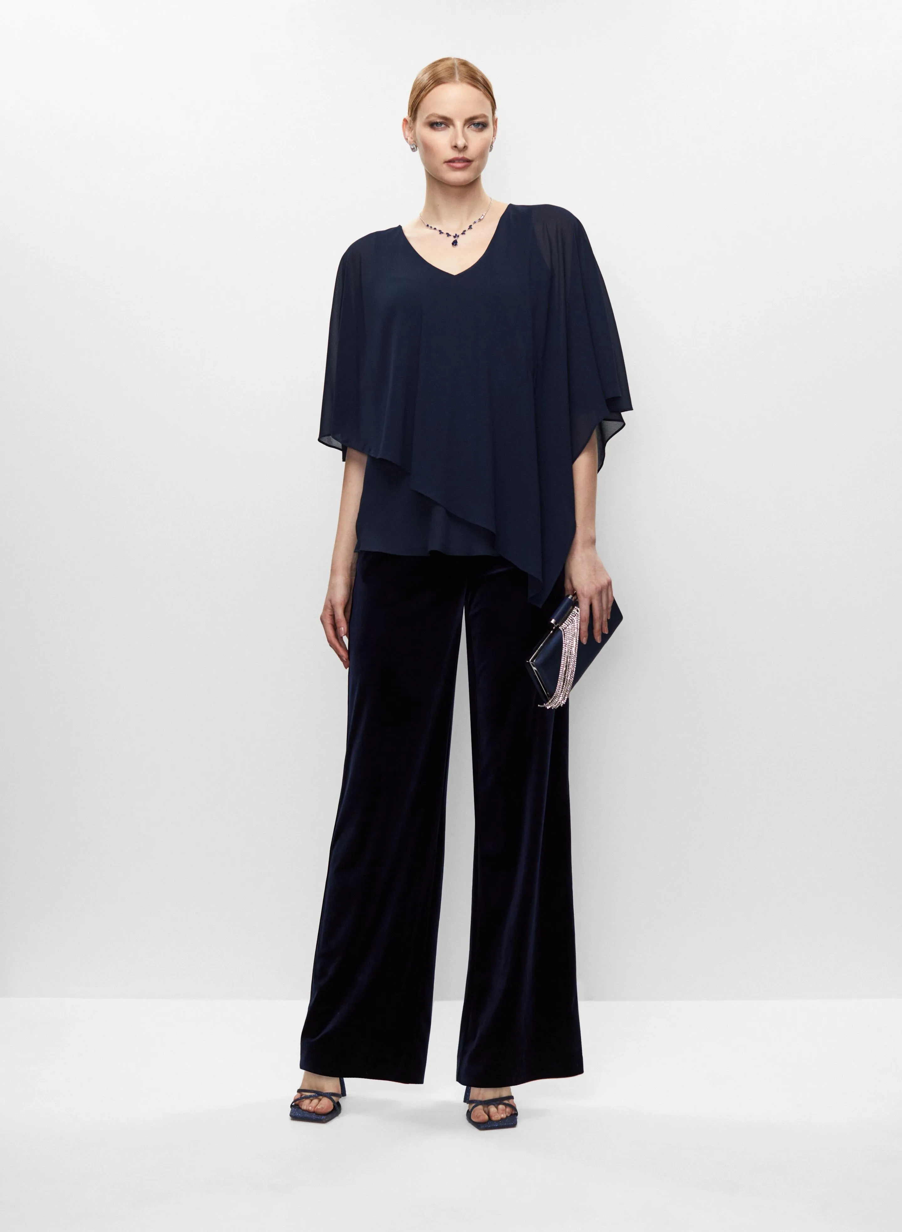 Asymmetric Top & Velour Pants sold by Melanie Lyne