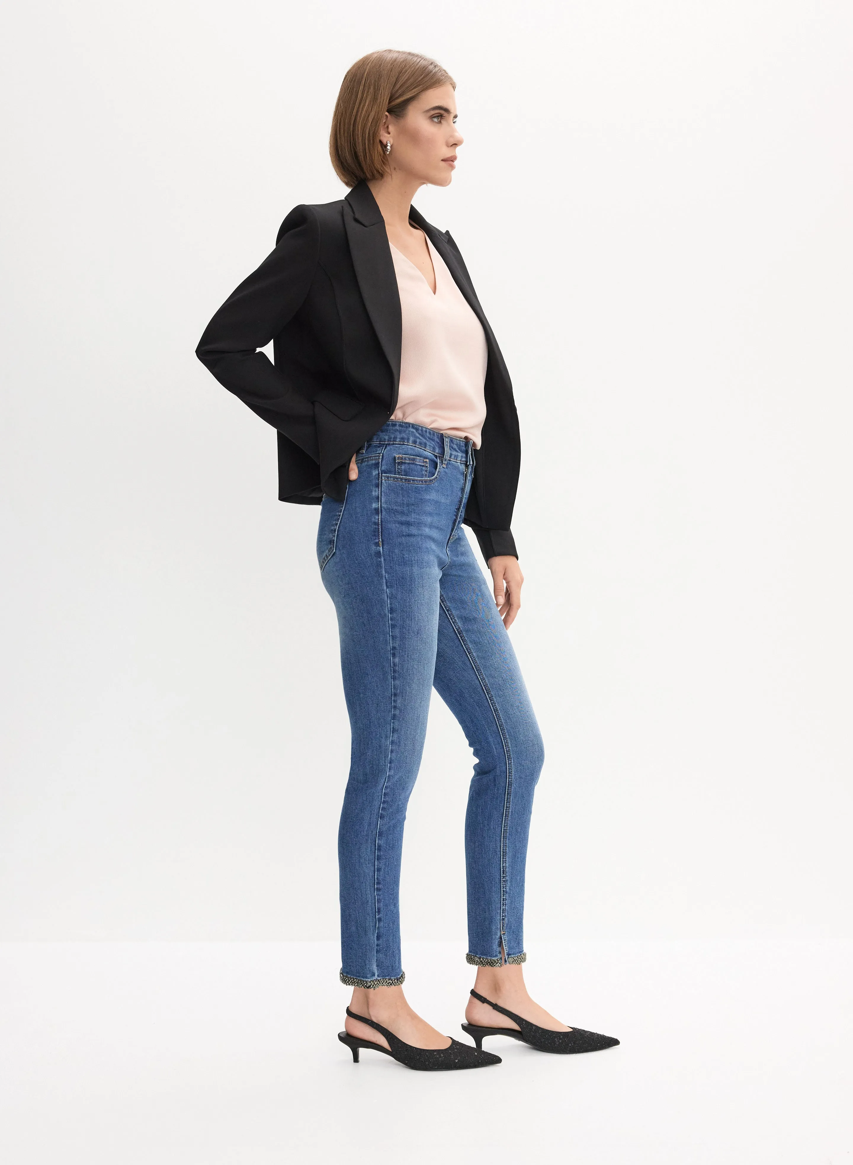 Embellished Hem Detail Jeans sold by Melanie Lyne product image thumbnail 5