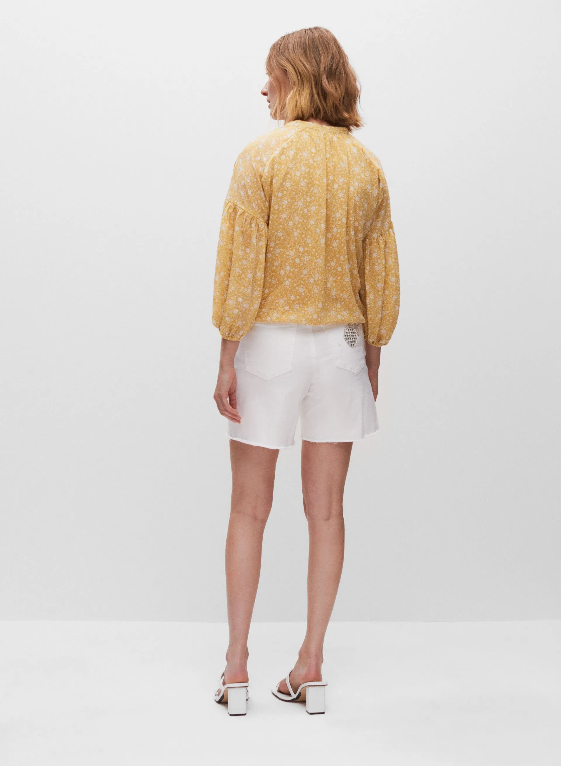 3/4 Sleeve Floral Print Top sold by Melanie Lyne product image thumbnail 4