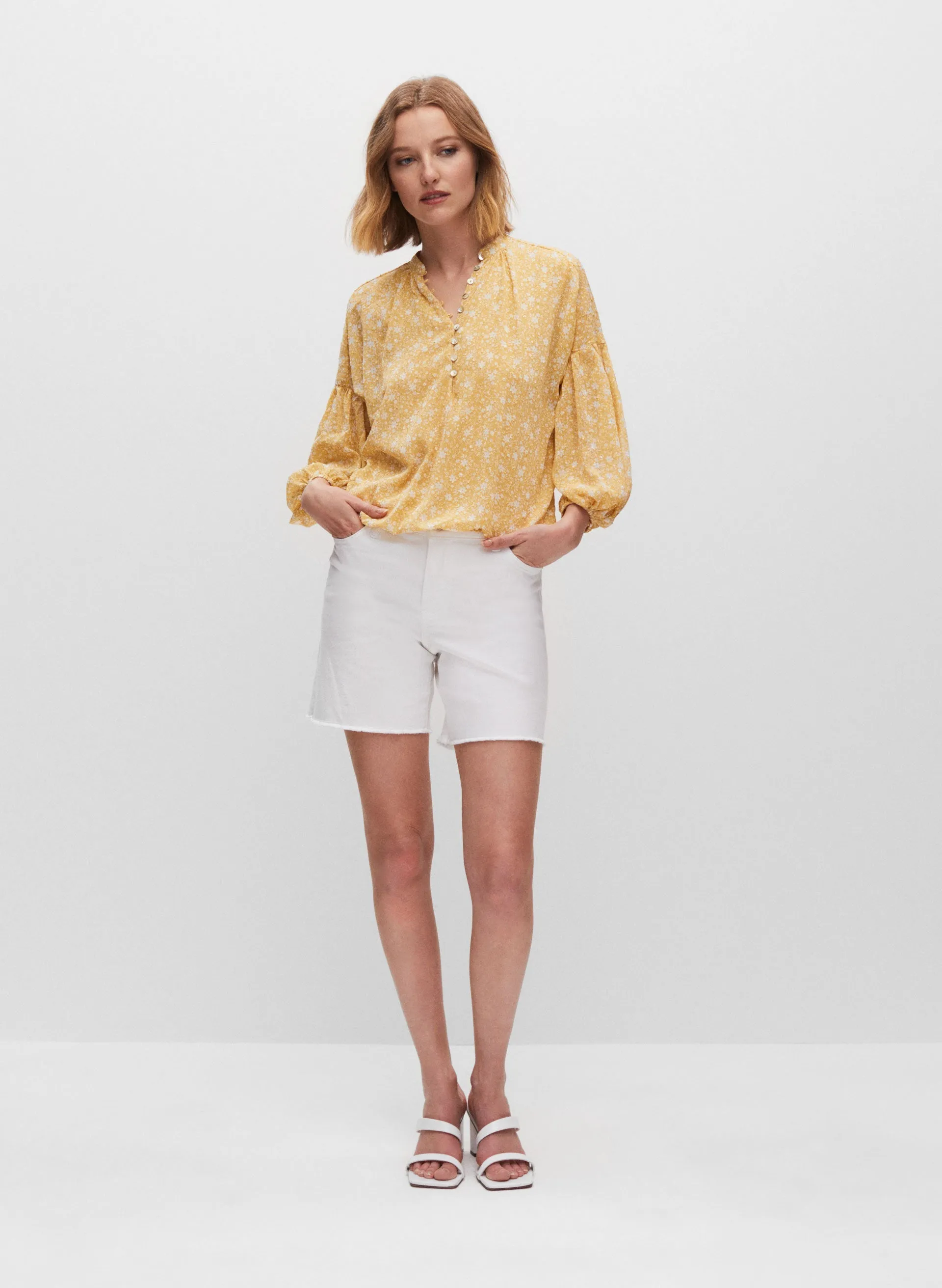 3/4 Sleeve Floral Print Top sold by Melanie Lyne product image thumbnail 3