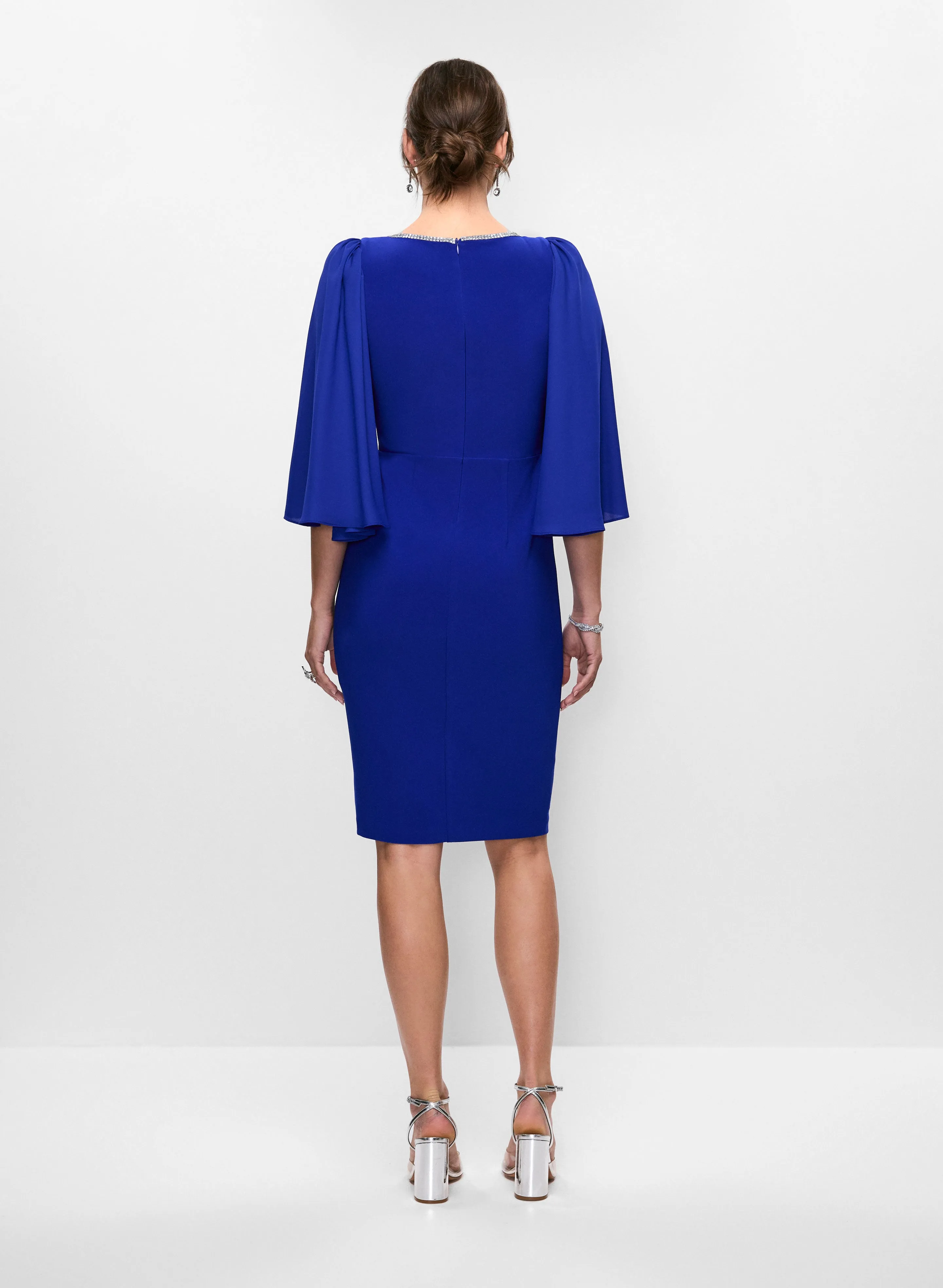 Joseph Ribkoff - Cape Sleeve Dress sold by Melanie Lyne product image thumbnail 4