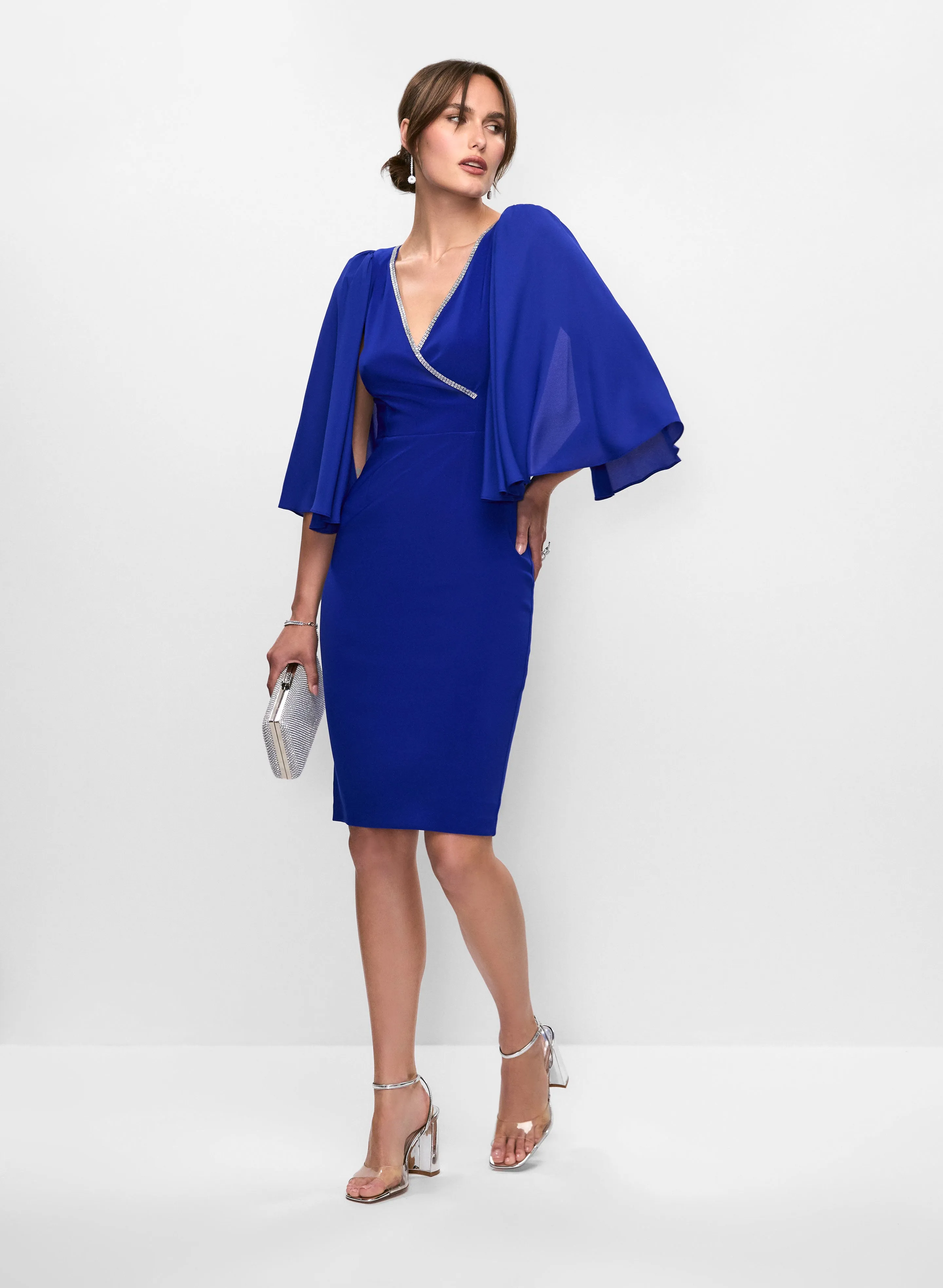 Joseph Ribkoff - Cape Sleeve Dress sold by Melanie Lyne product image thumbnail 2