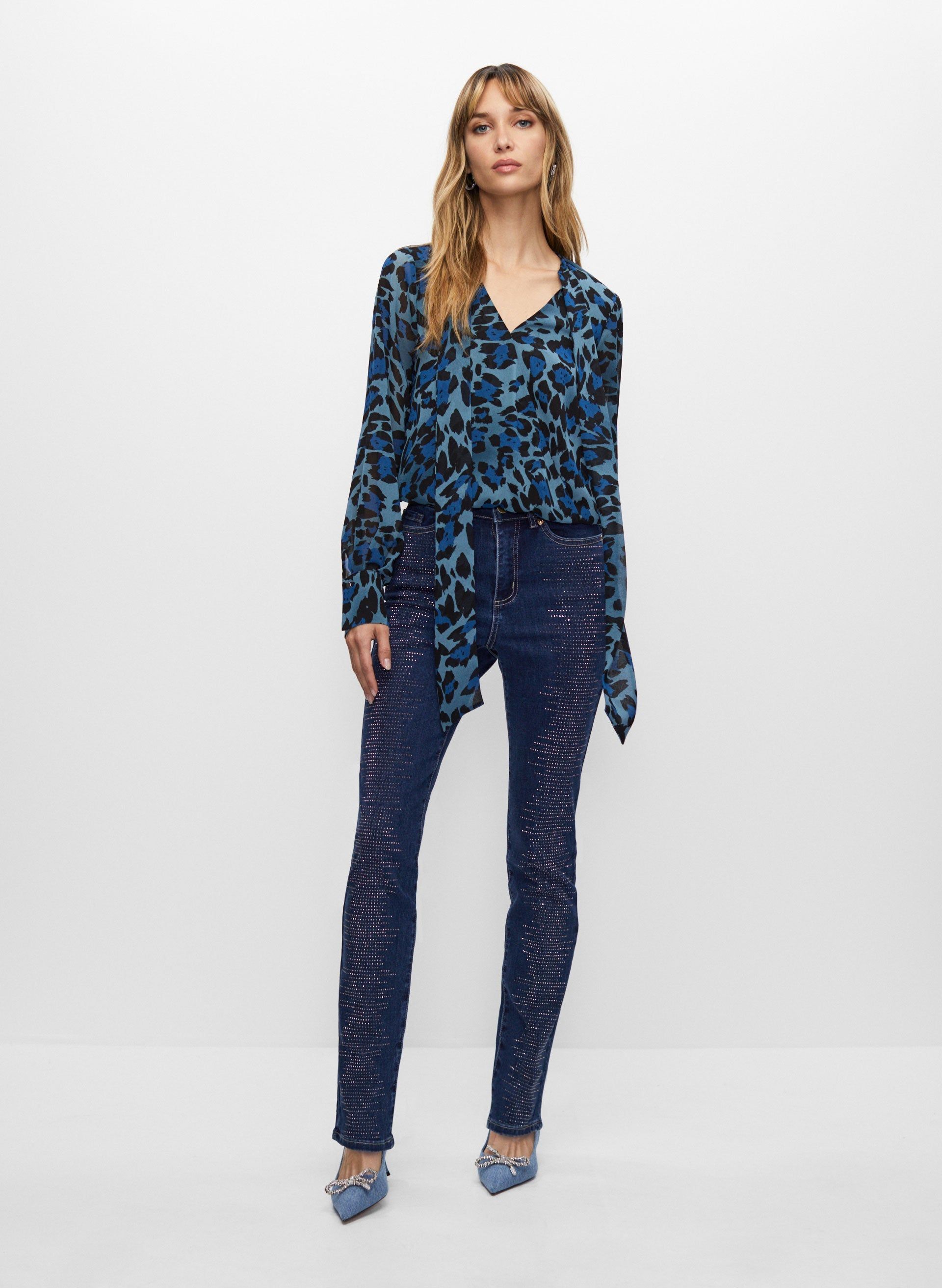 Leopard Print Blouse sold by Melanie Lyne product image thumbnail 3