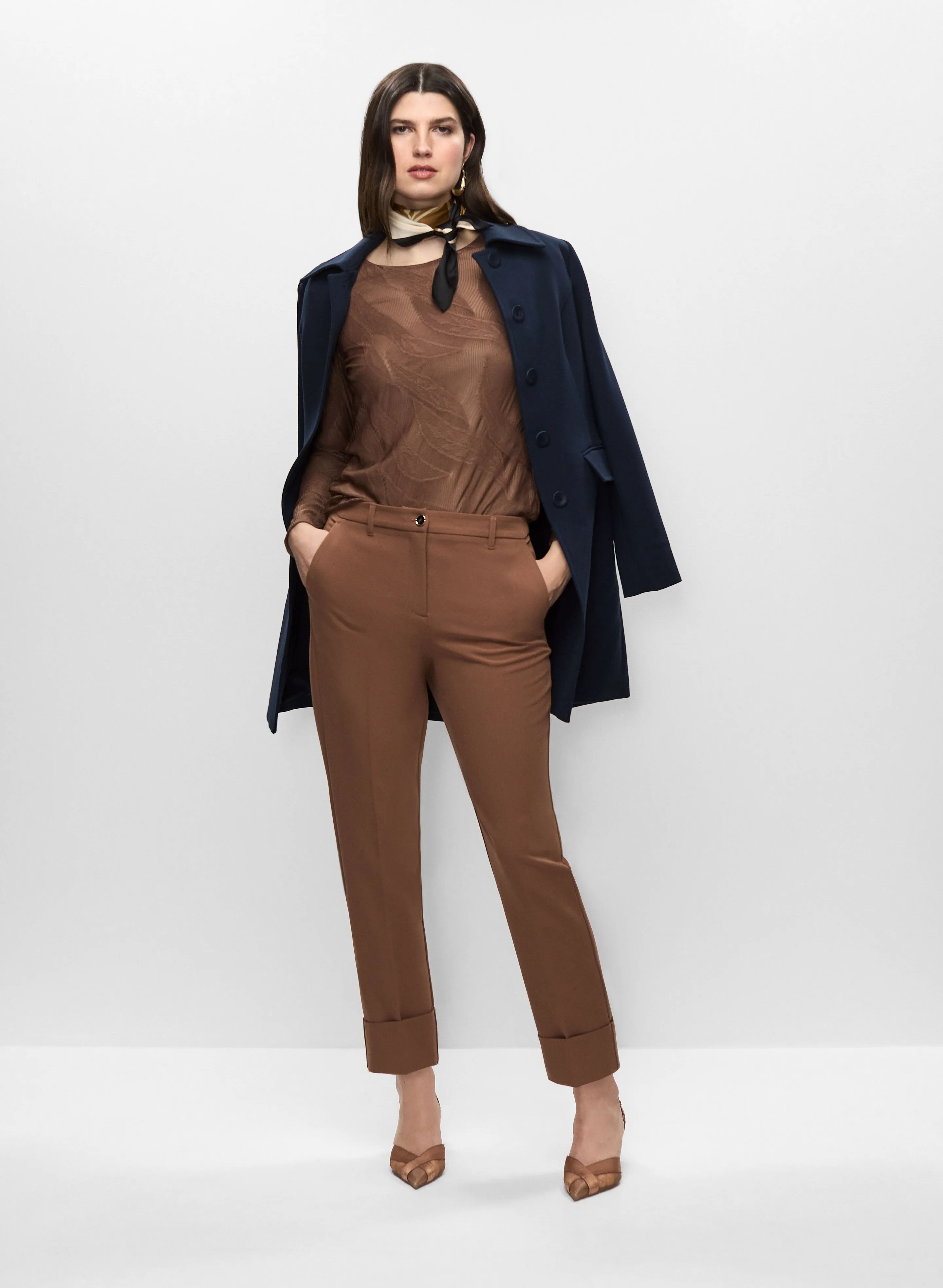 Button Detail Coat & Ankle Pants sold by Melanie Lyne