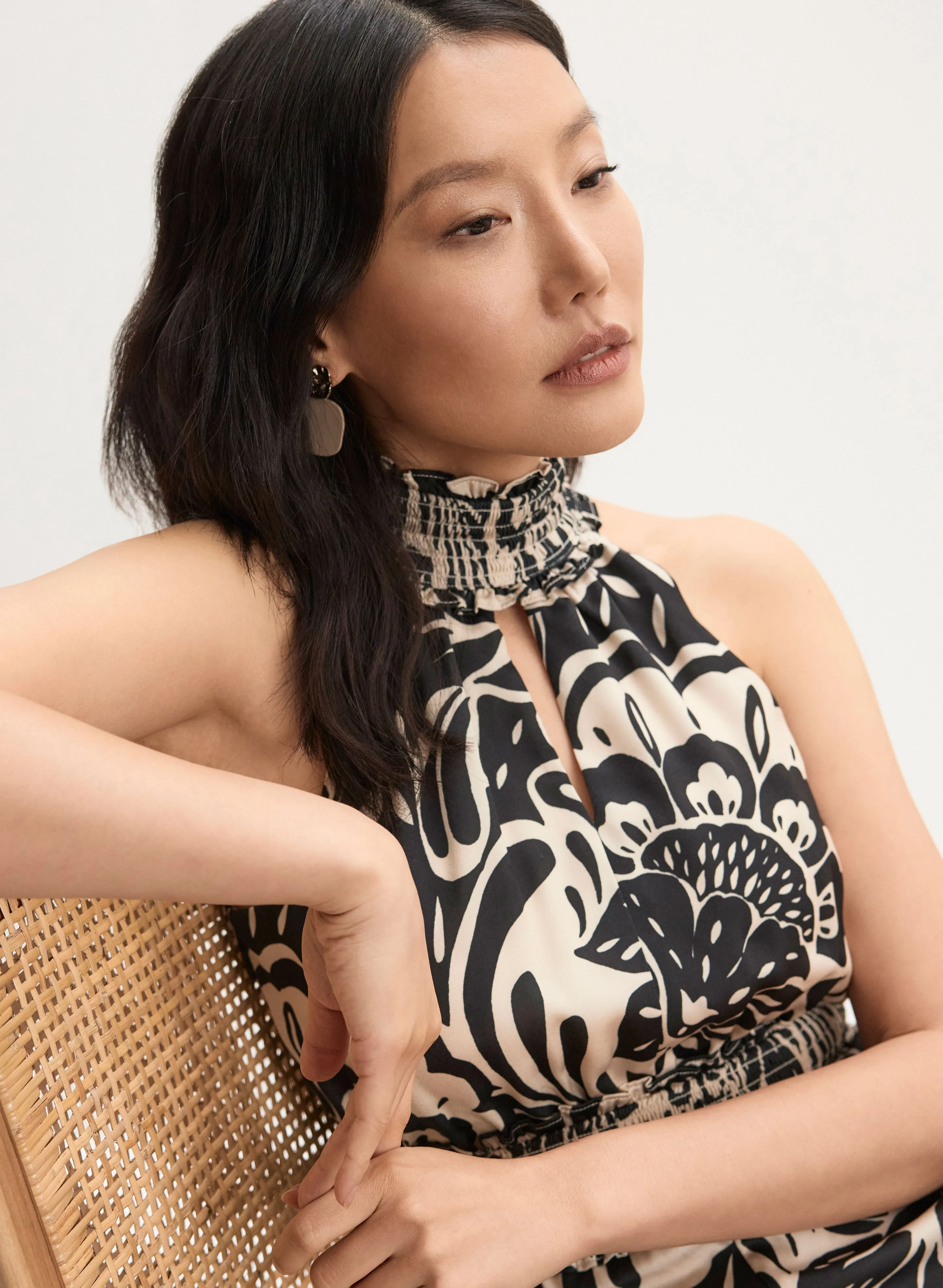 Sleeveless Floral Print Jumpsuit sold by Melanie Lyne product image thumbnail 5