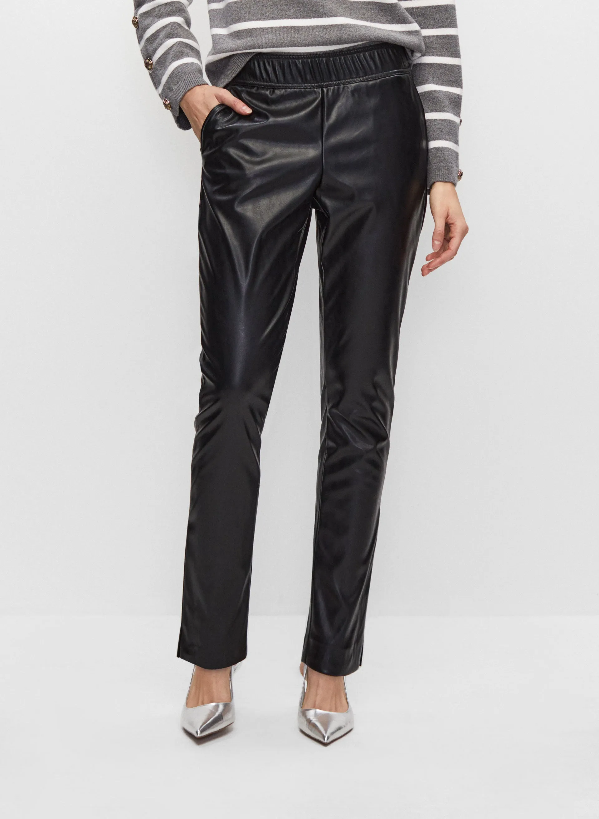 Vegan Leather Pull-On Pants sold by Melanie Lyne