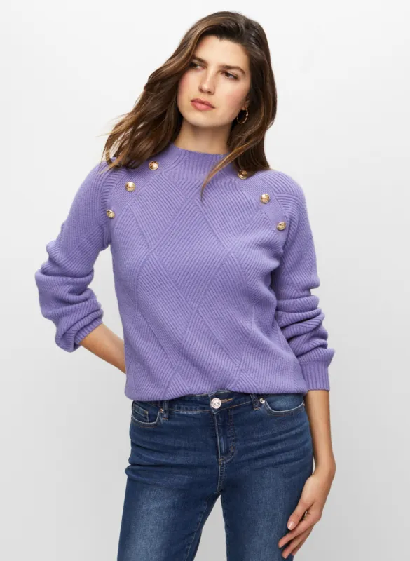 Diamond Rib Knit Pullover Sweater sold by Melanie Lyne
