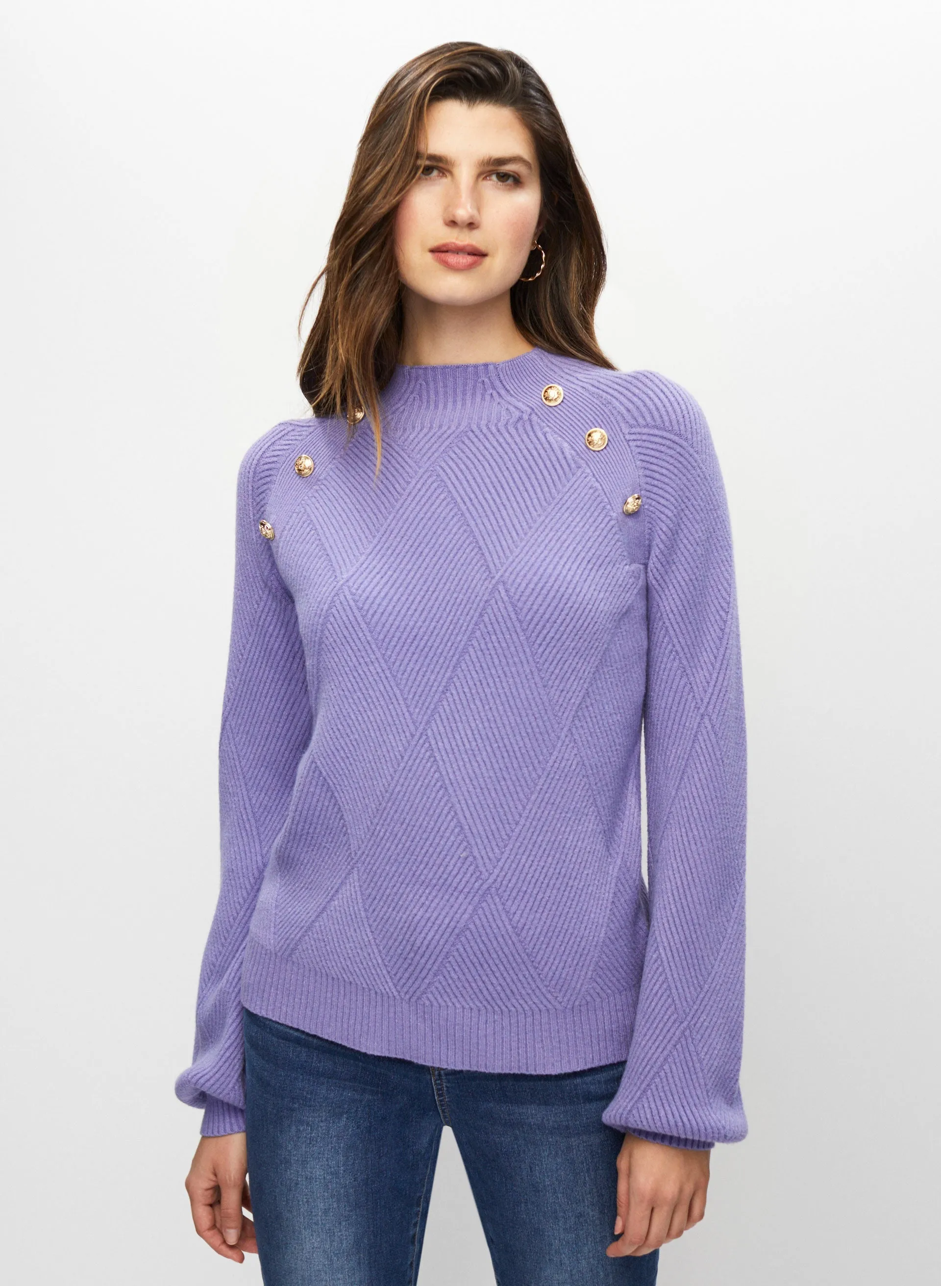 Diamond Rib Knit Pullover Sweater sold by Melanie Lyne product image thumbnail 5