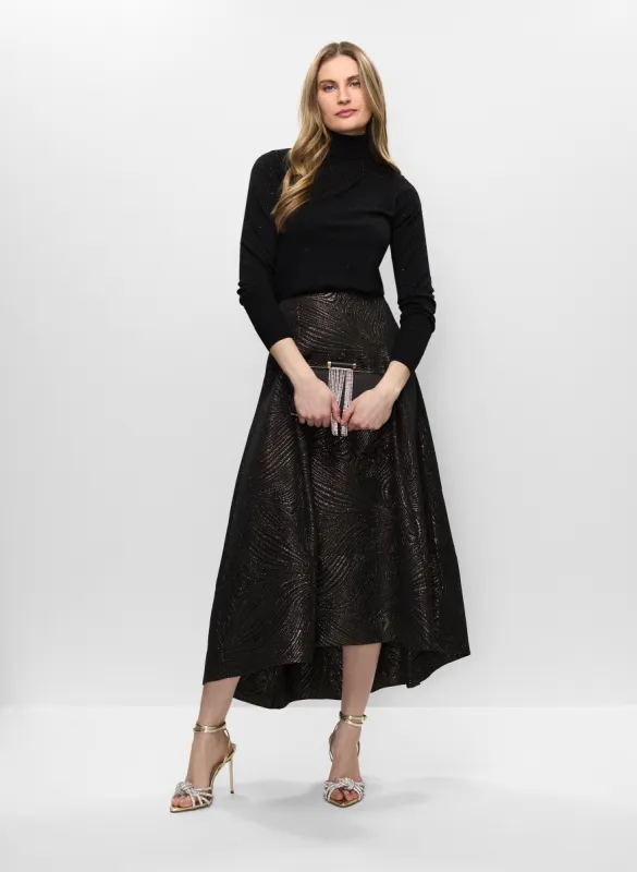 Turtleneck Sweater & Metallic Skirt sold by Melanie Lyne