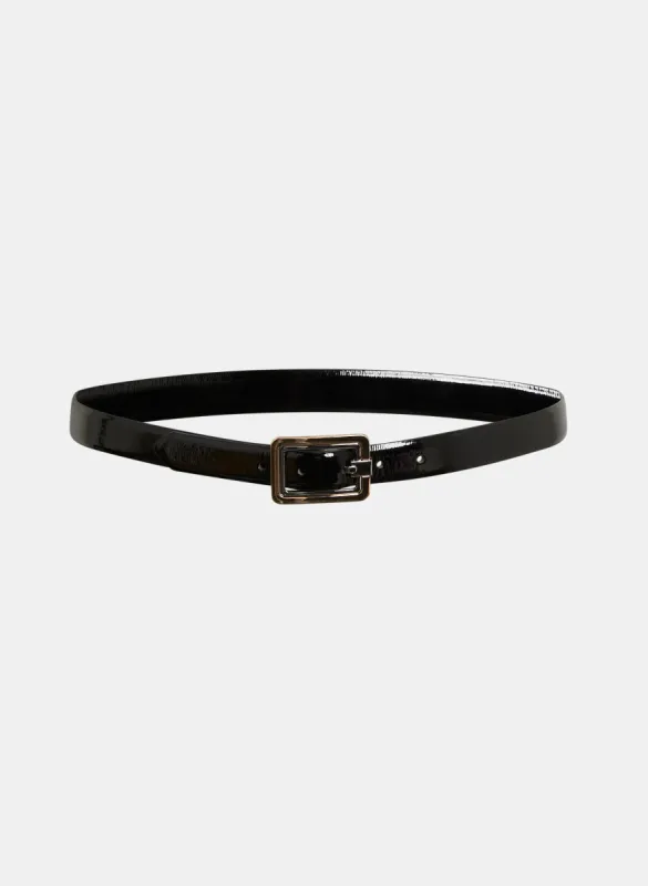 Reversible Vegan Patent Leather Belt - Plus sold by Melanie Lyne
