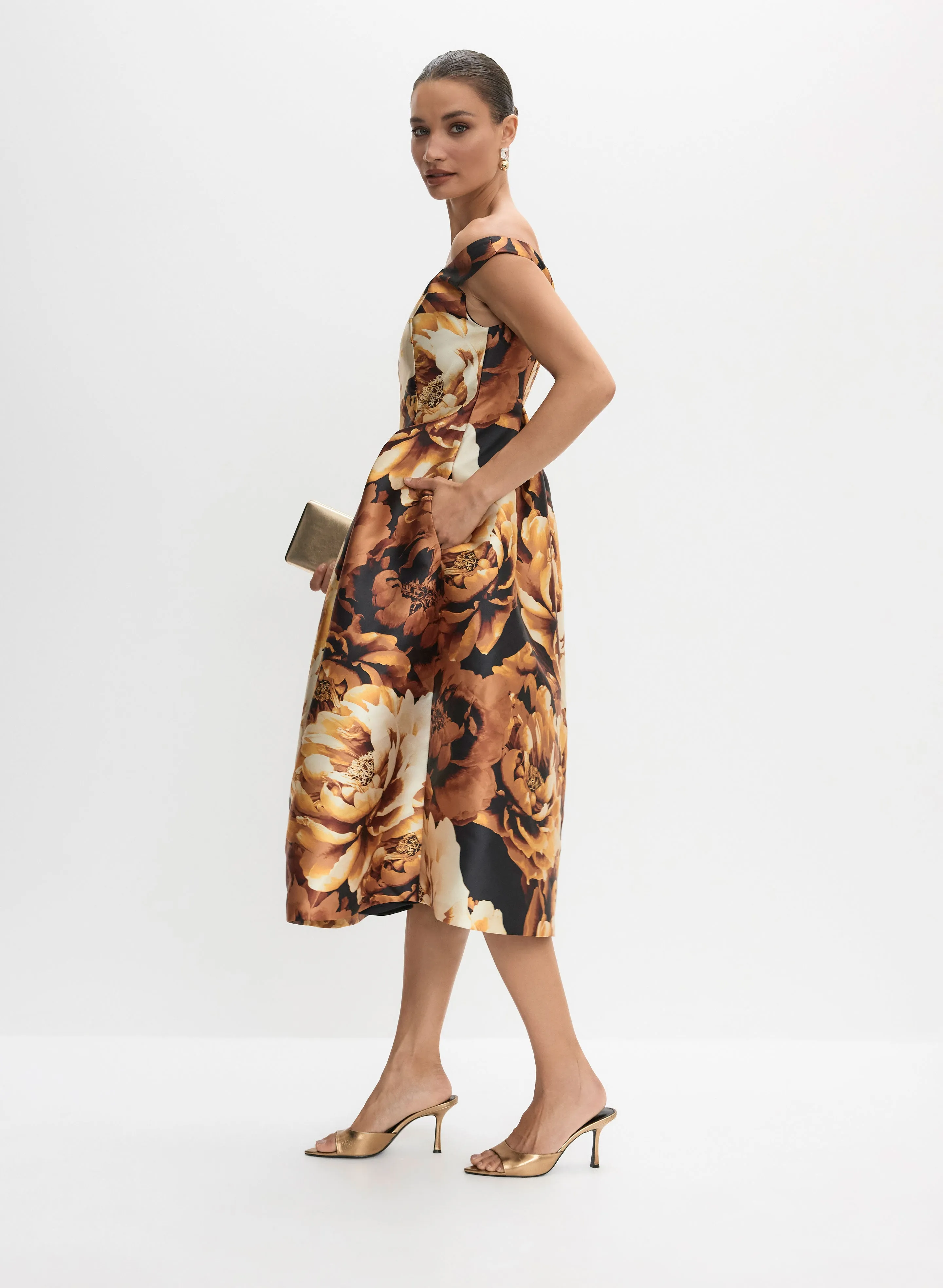 Floral Off-the-Shoulder Dress sold by Melanie Lyne product image thumbnail 2