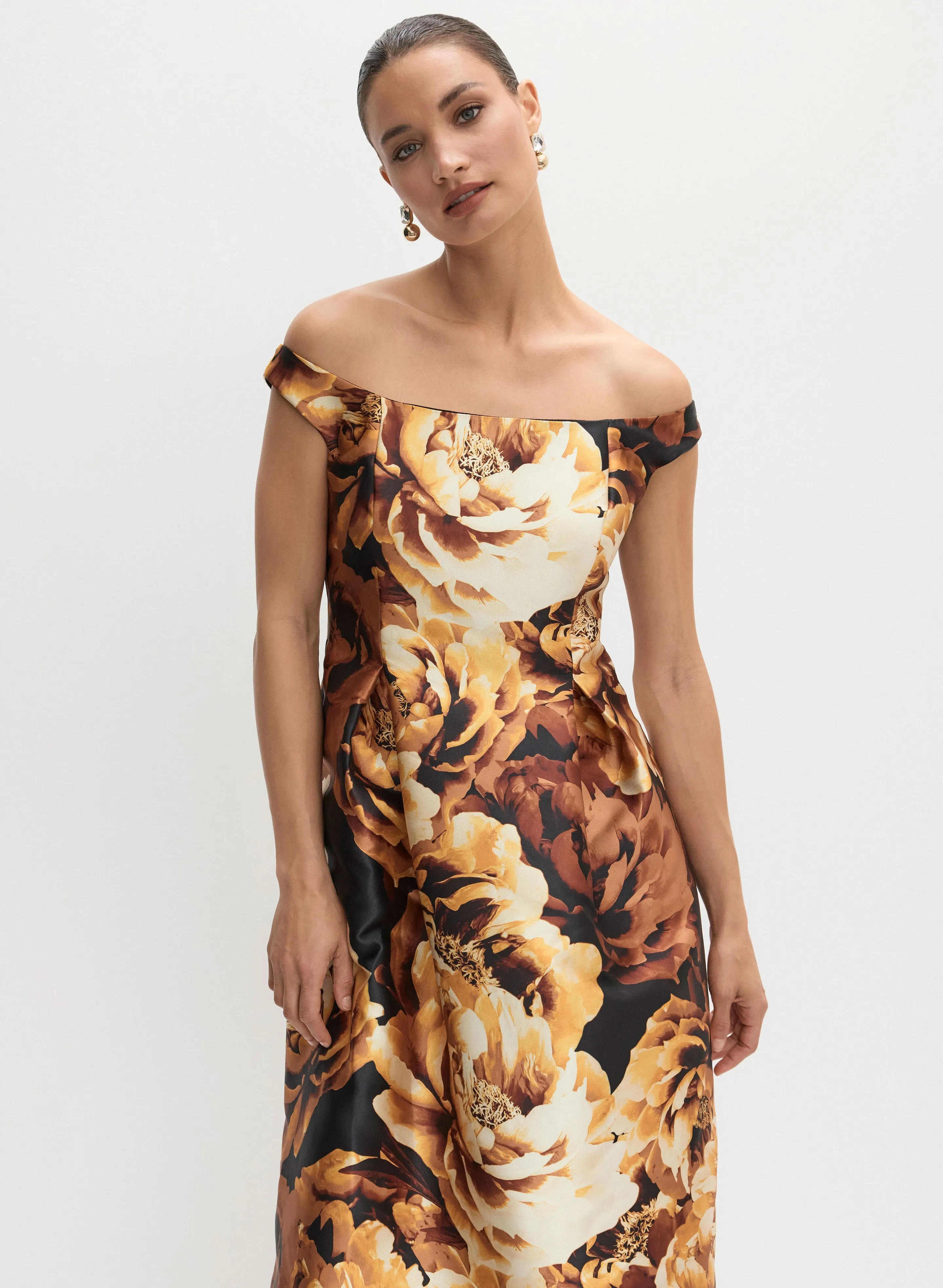 Floral Off-the-Shoulder Dress sold by Melanie Lyne product image thumbnail 5