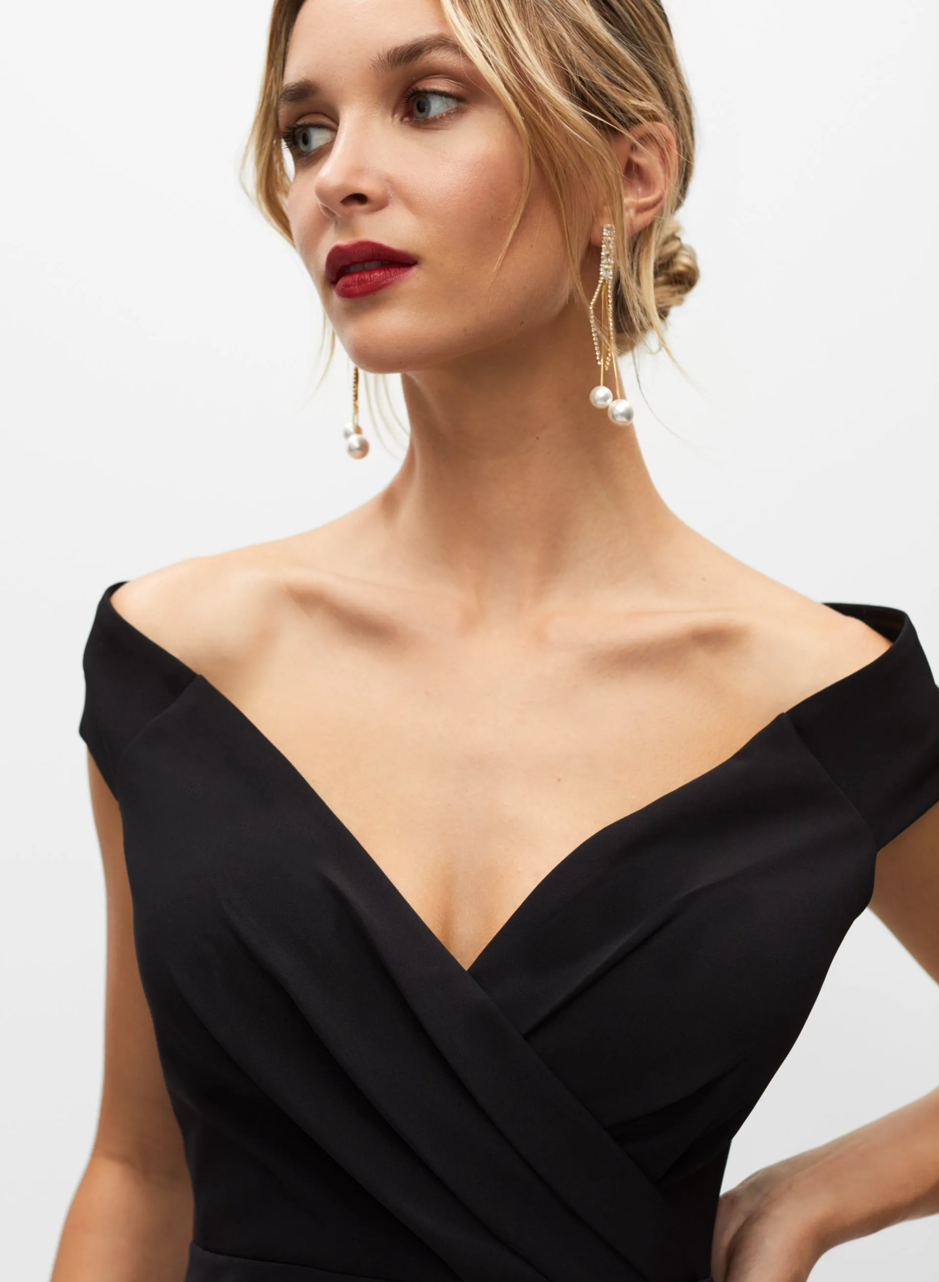 Eliza J - Wrapped Neckline Dress sold by Melanie Lyne product image thumbnail 5