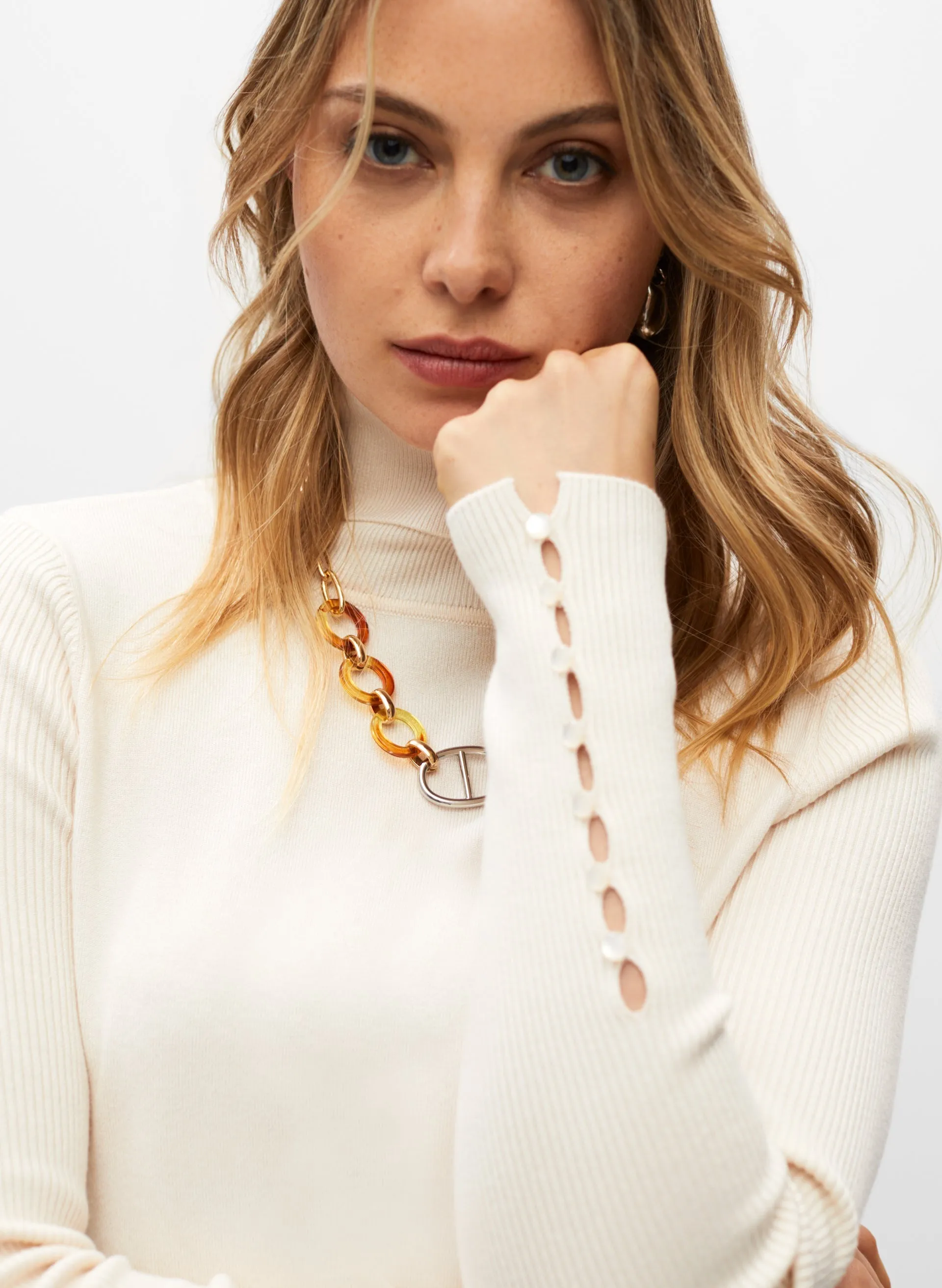 Essential Rib Detail Turtleneck Top sold by Melanie Lyne product image thumbnail 2