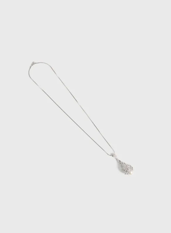 Long Necklace With Teardrop Pendant sold by Melanie Lyne