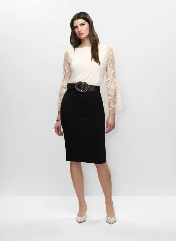 Lace Sleeve Top & Pencil Skirt sold by Melanie Lyne