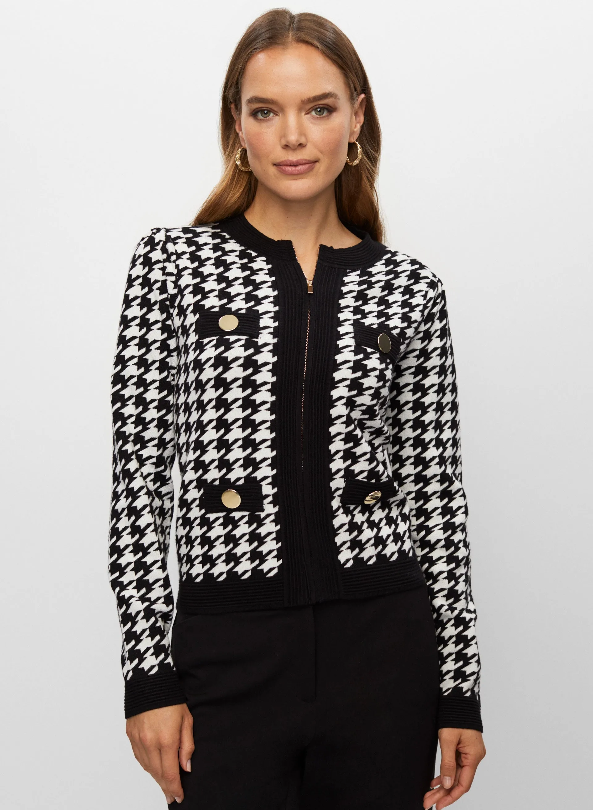 Herringbone Motif Cardigan sold by Melanie Lyne product image thumbnail 5